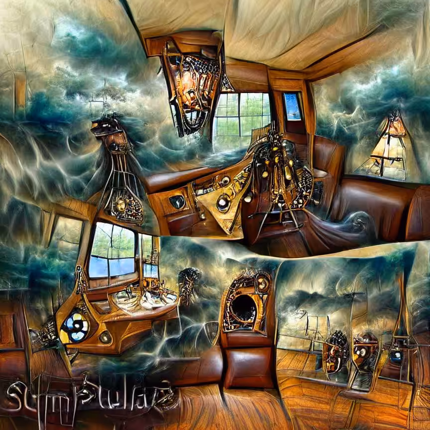 Steampunk Sailboat No. 5
