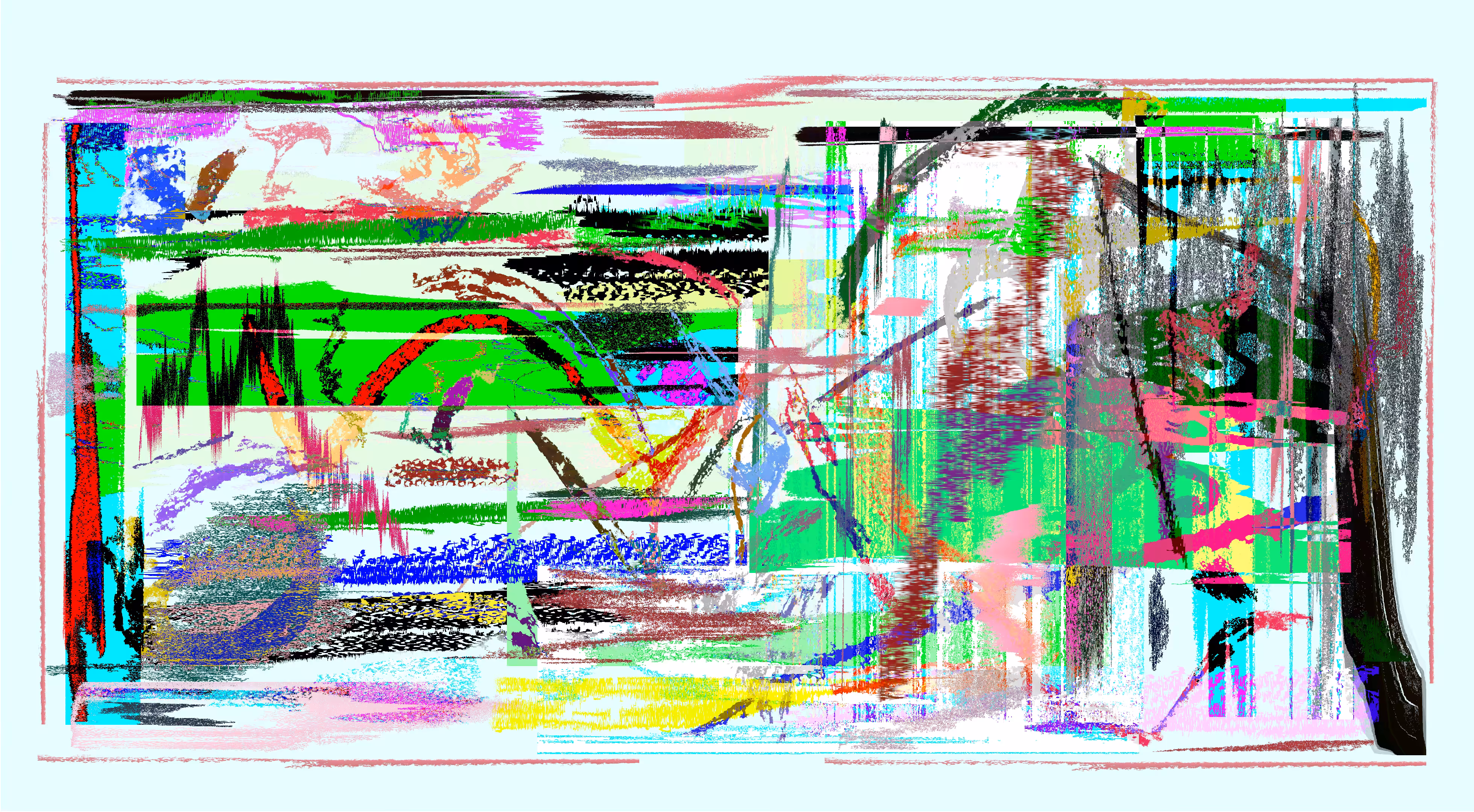Glitched light waves