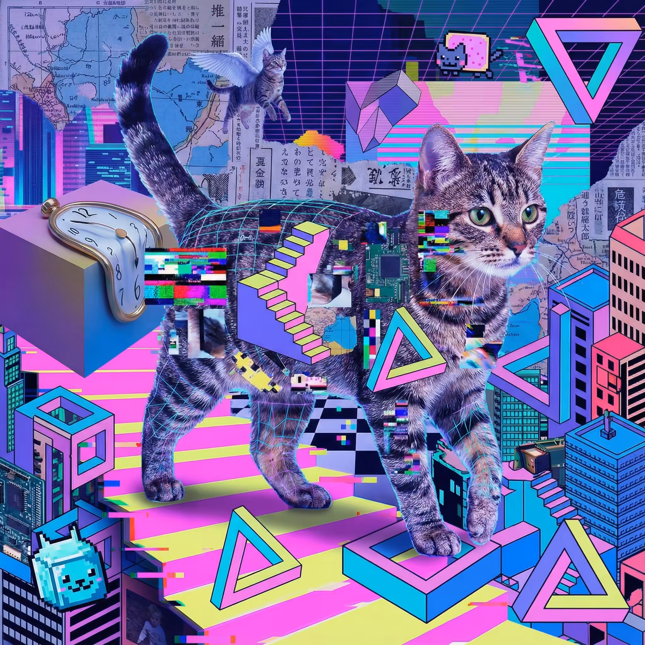 abstract cats #39