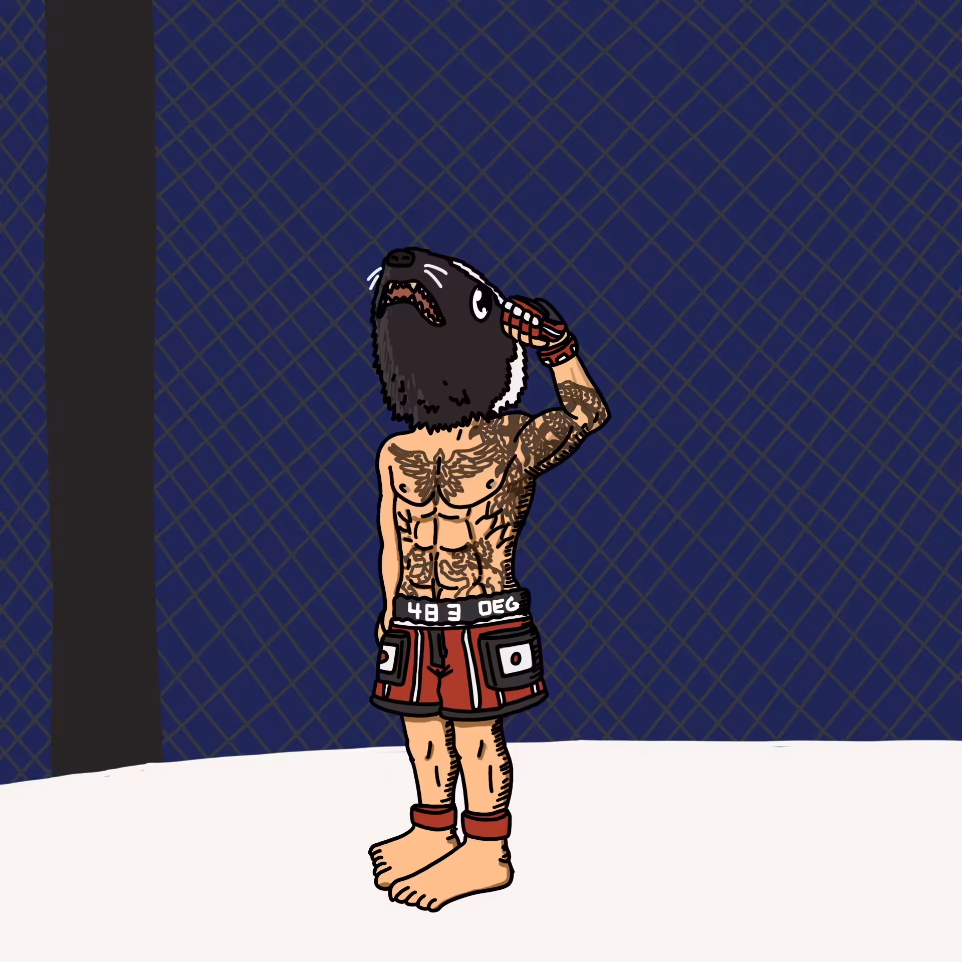 One eyed guys: Cage fighter OEG