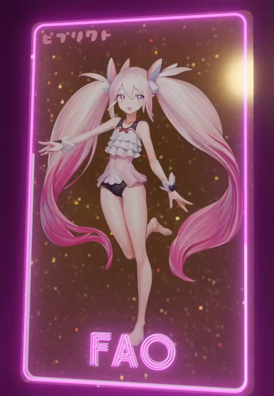 Fao's swimsuit style NFT - Pleased version 1/1