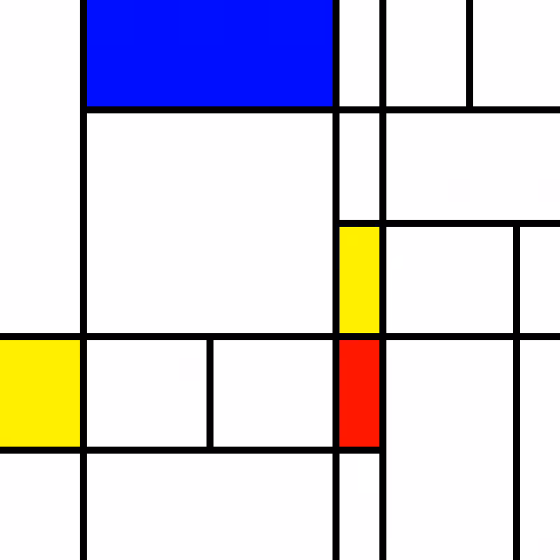 compositioninredblueandyellow.art, (NFT) #122