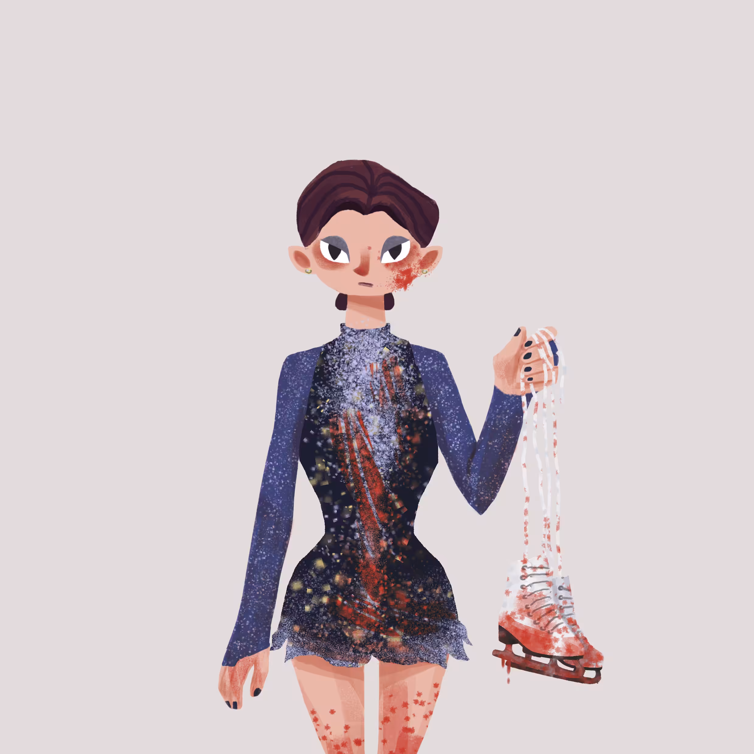 Runa need to kill you with ice skate boots #20
