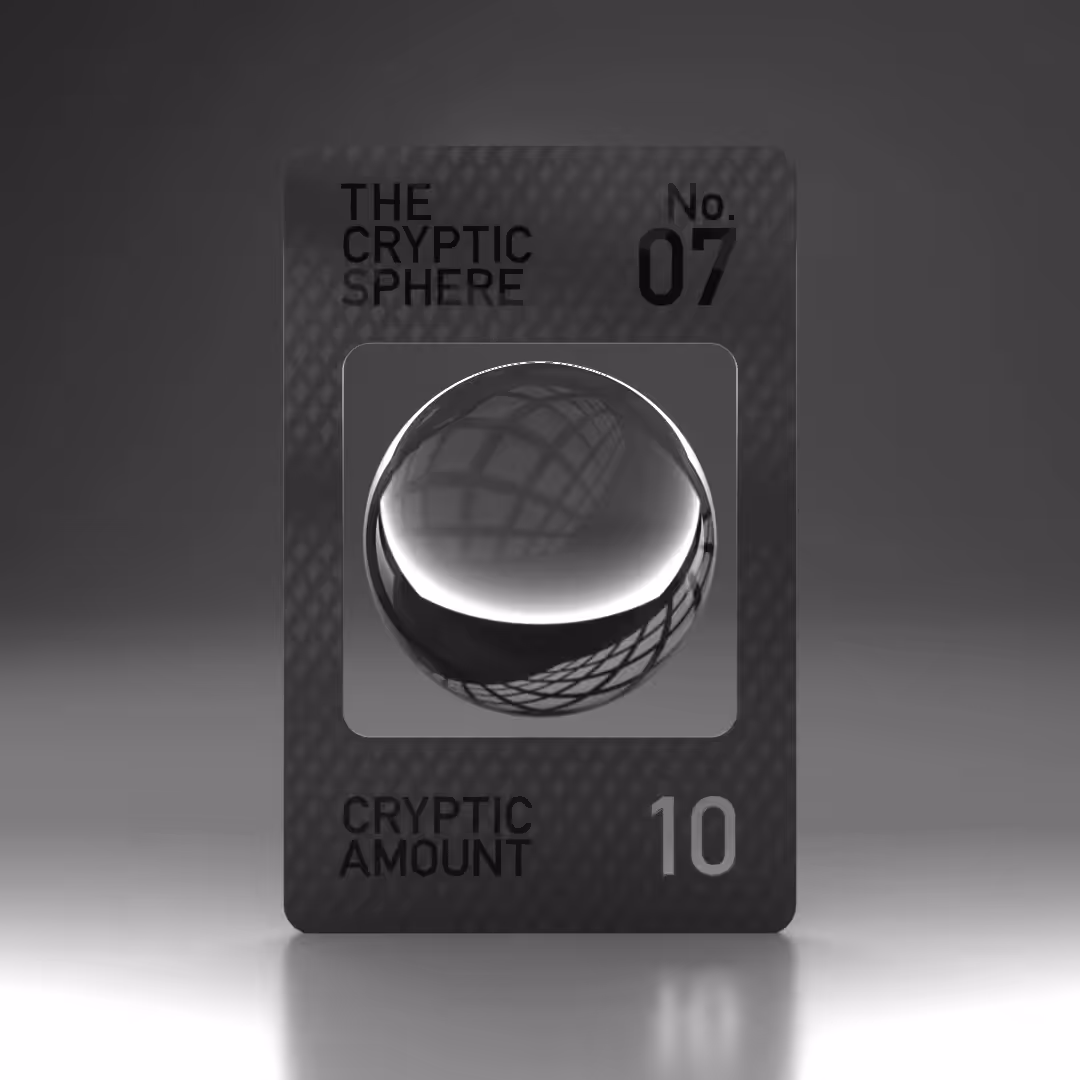 The Cryptic Sphere, Animated Trading Card No. 7