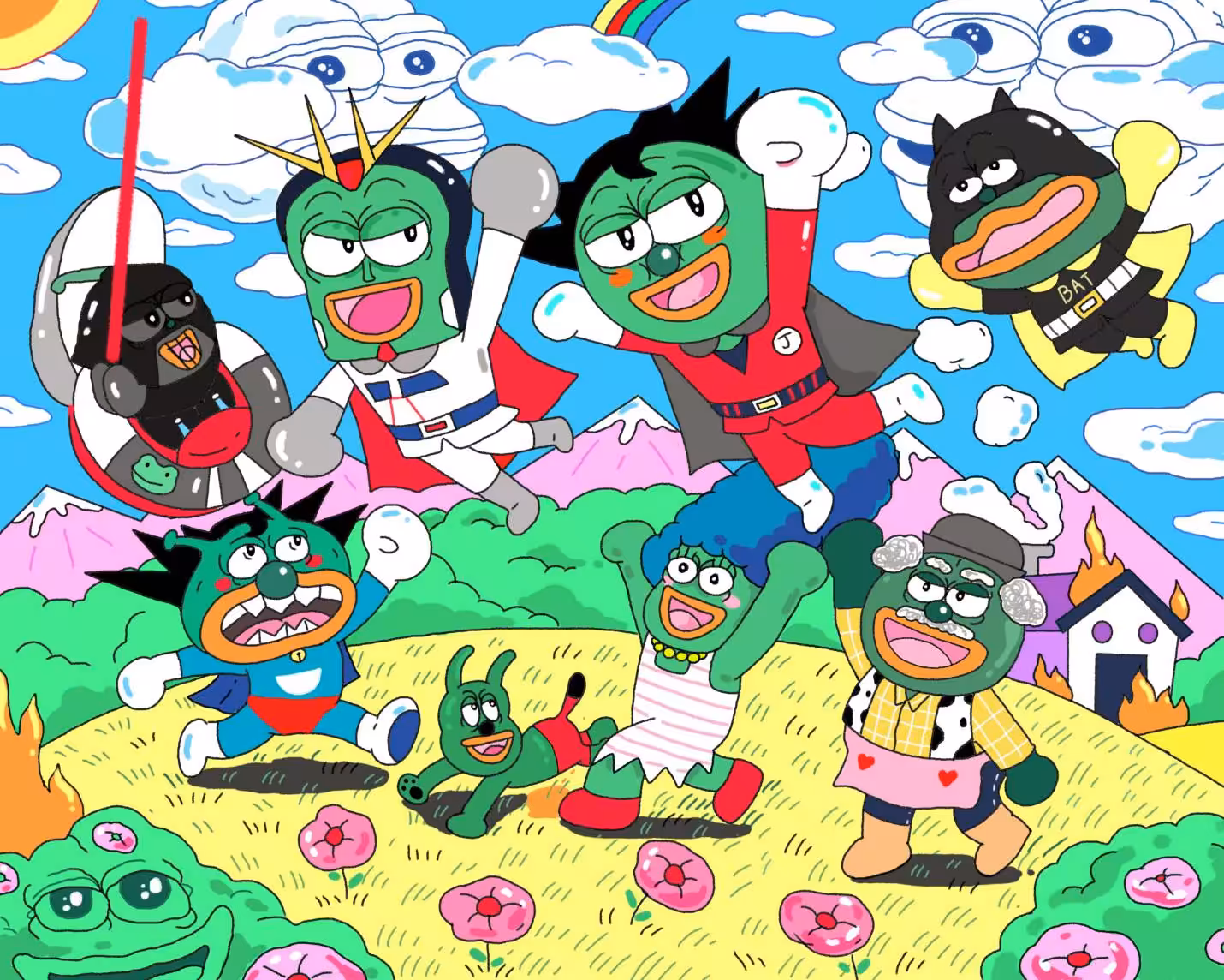 Pepe x cartoon #1/13