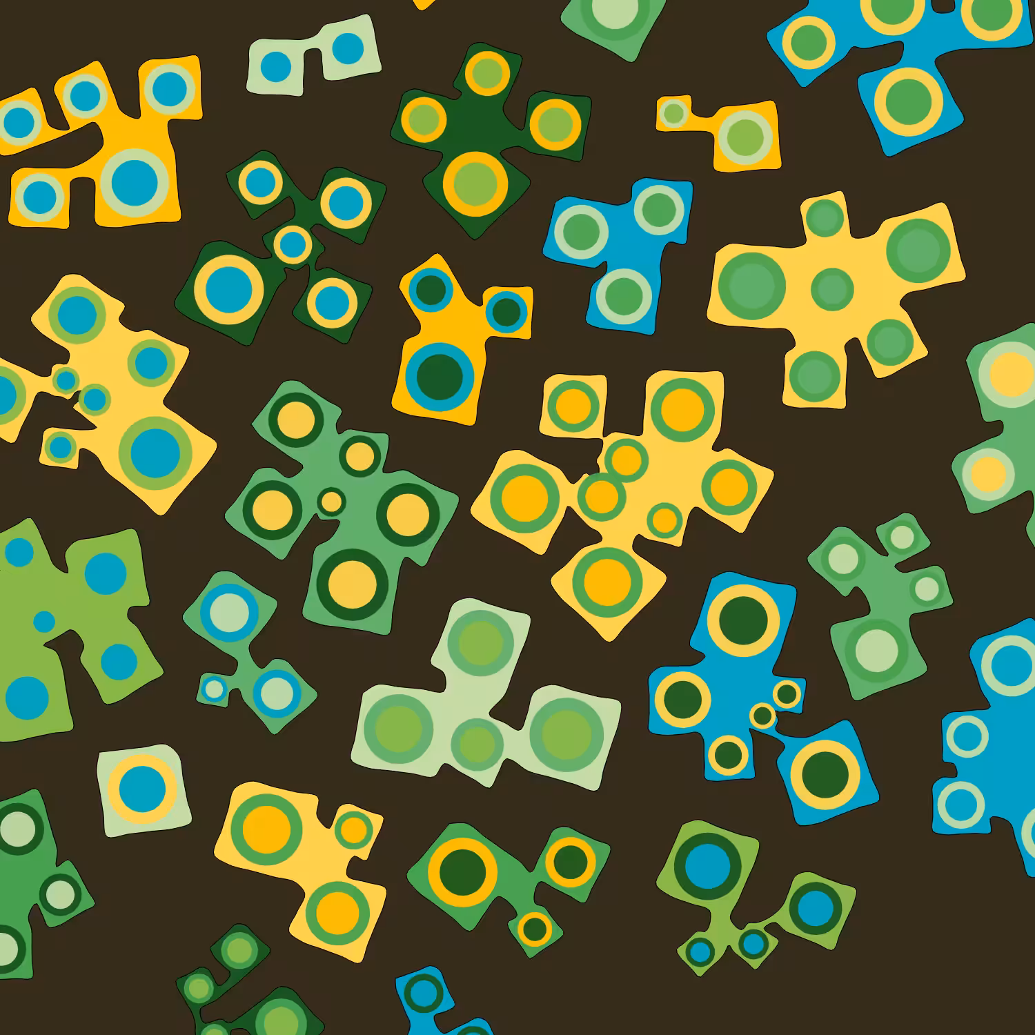Geometric colorful shapes (Free edition) #68