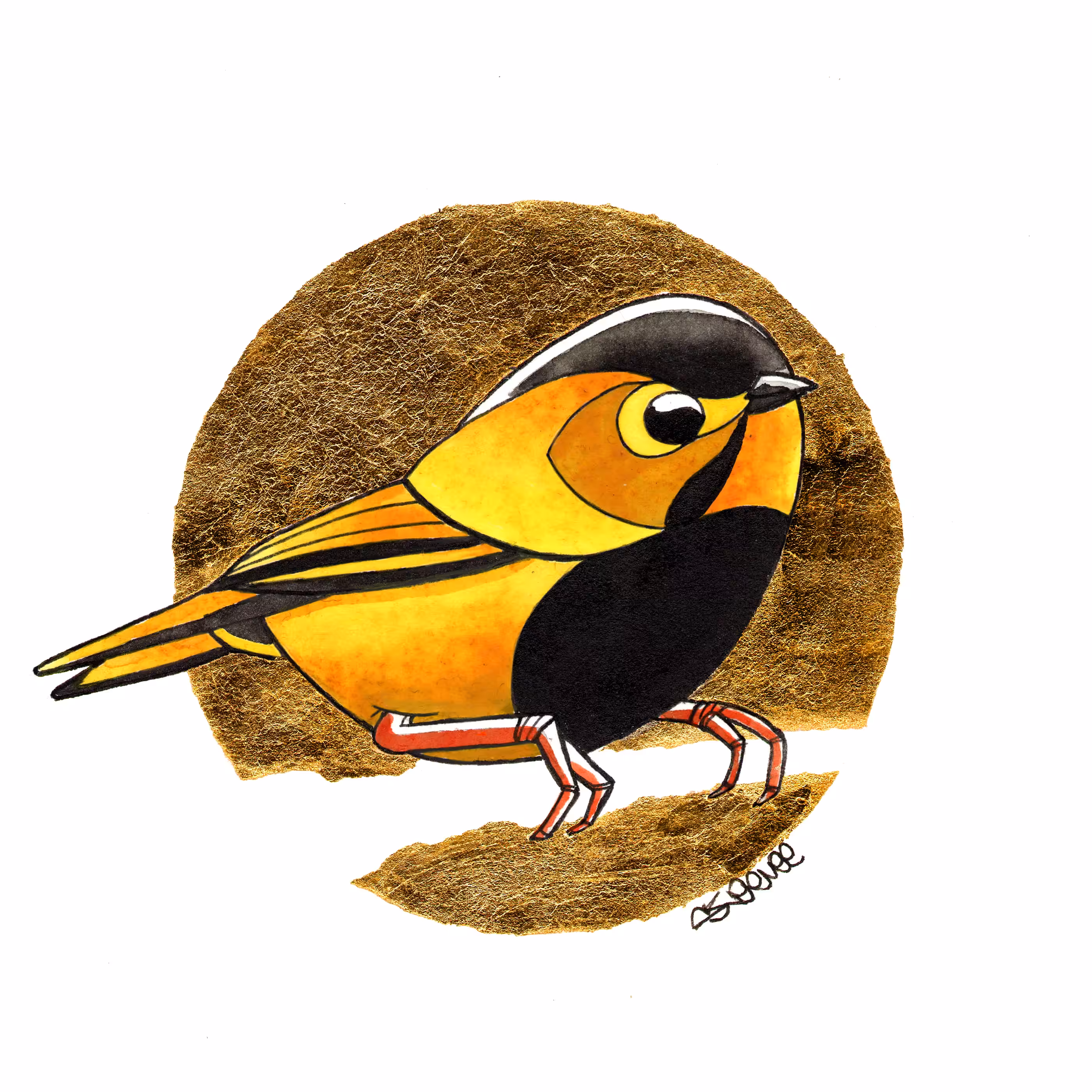Bird On Gold | Fulvetta