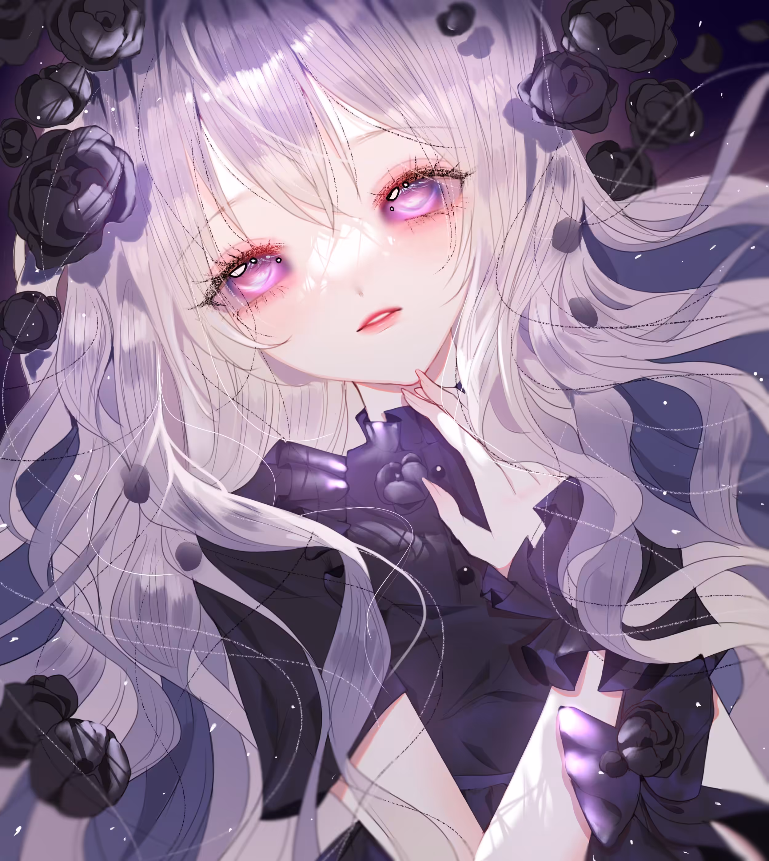 The enchantment of black roses