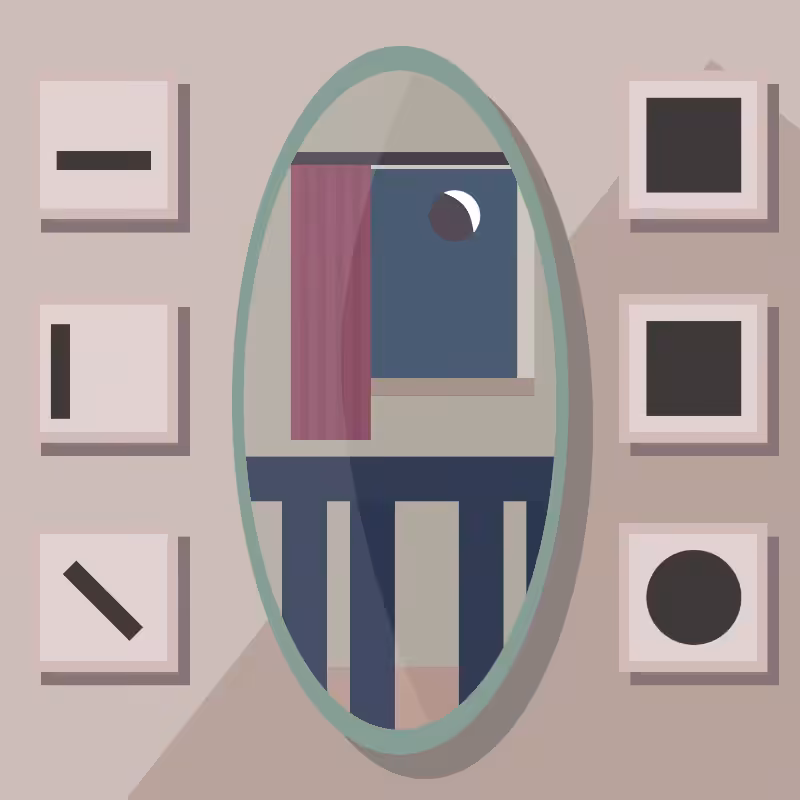 A moon in\and the mirror. #51