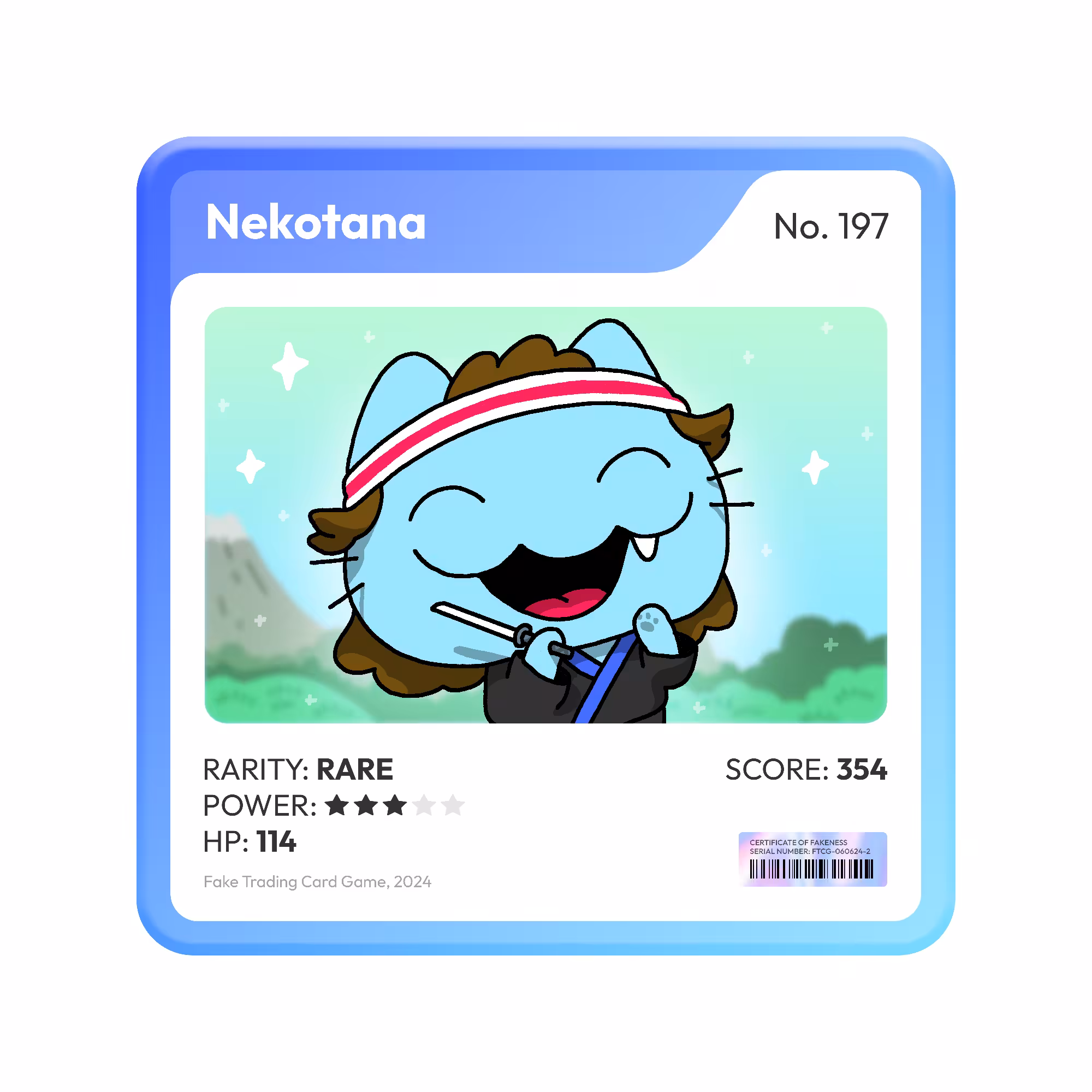 Fake Trading Card Game: Nekotana