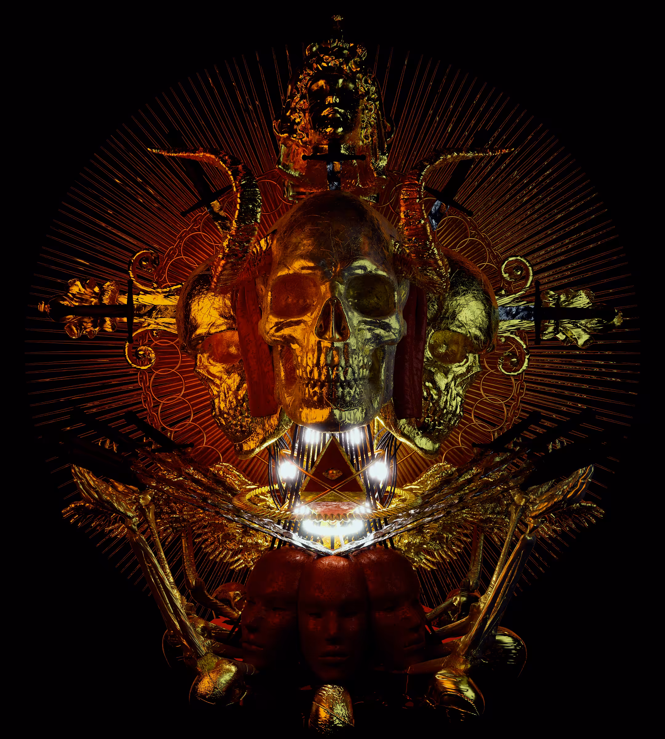 The Golden Red Skull