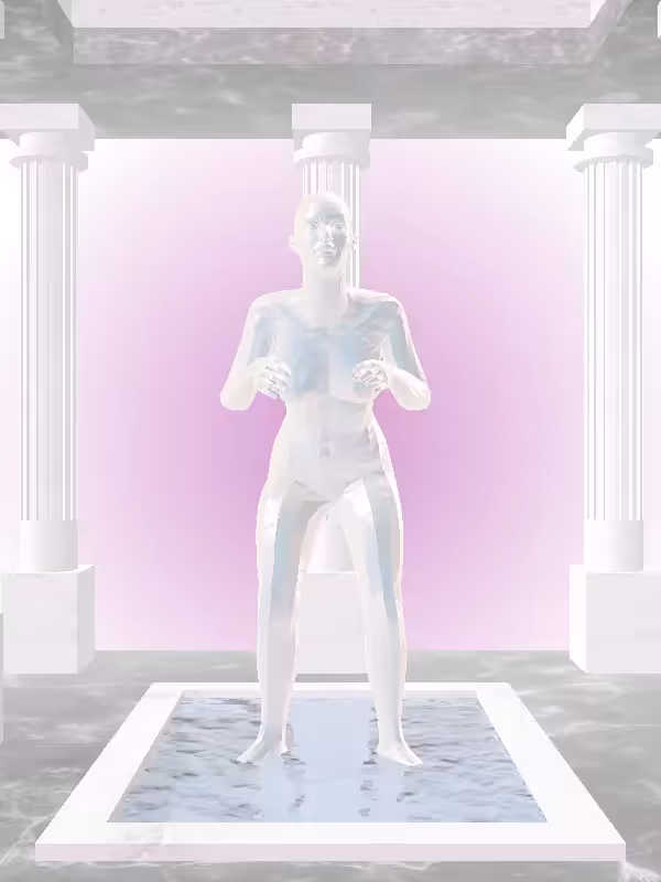 HeavenComputer: The Fragmented Old Pastel Pearl Woman #2405