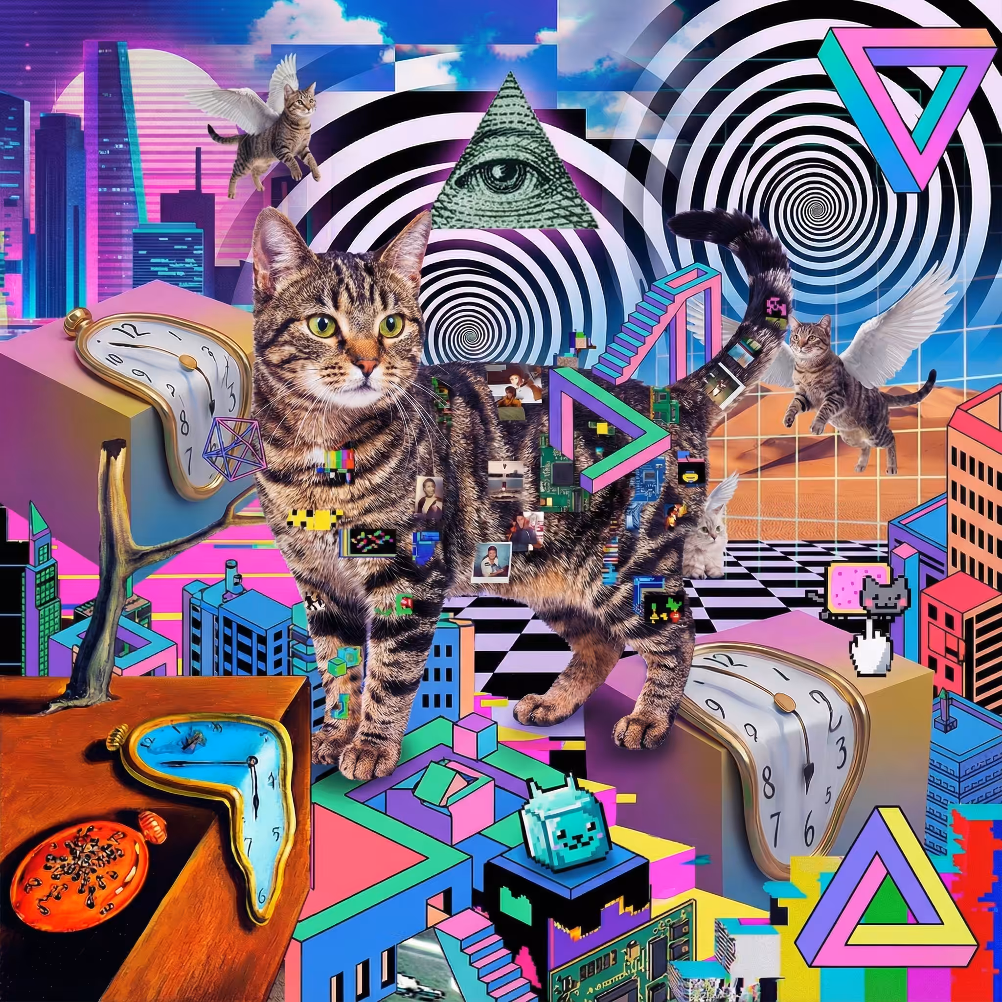 abstract cats #37