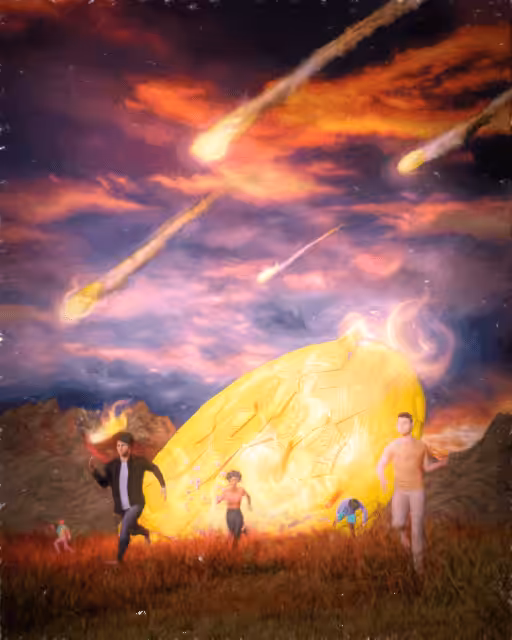 The fall from the moon