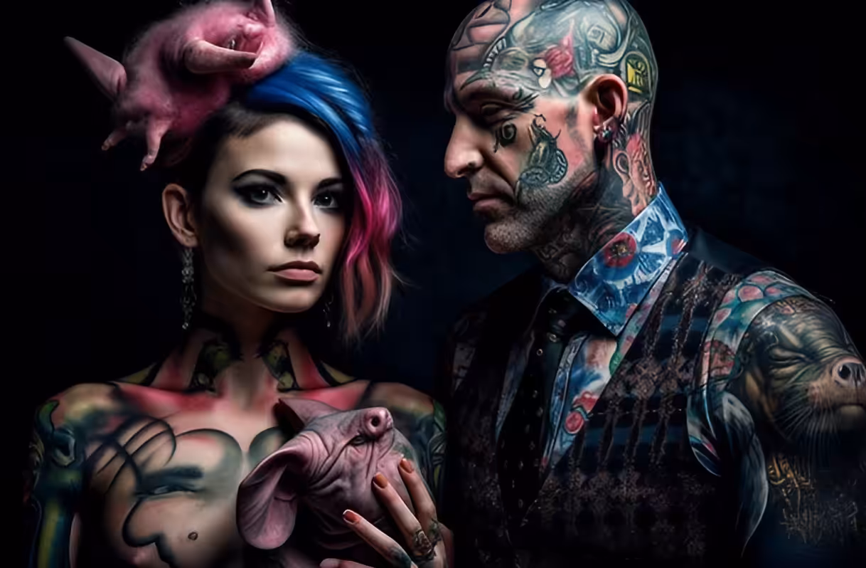 Tattoo Tales of Two Pigs