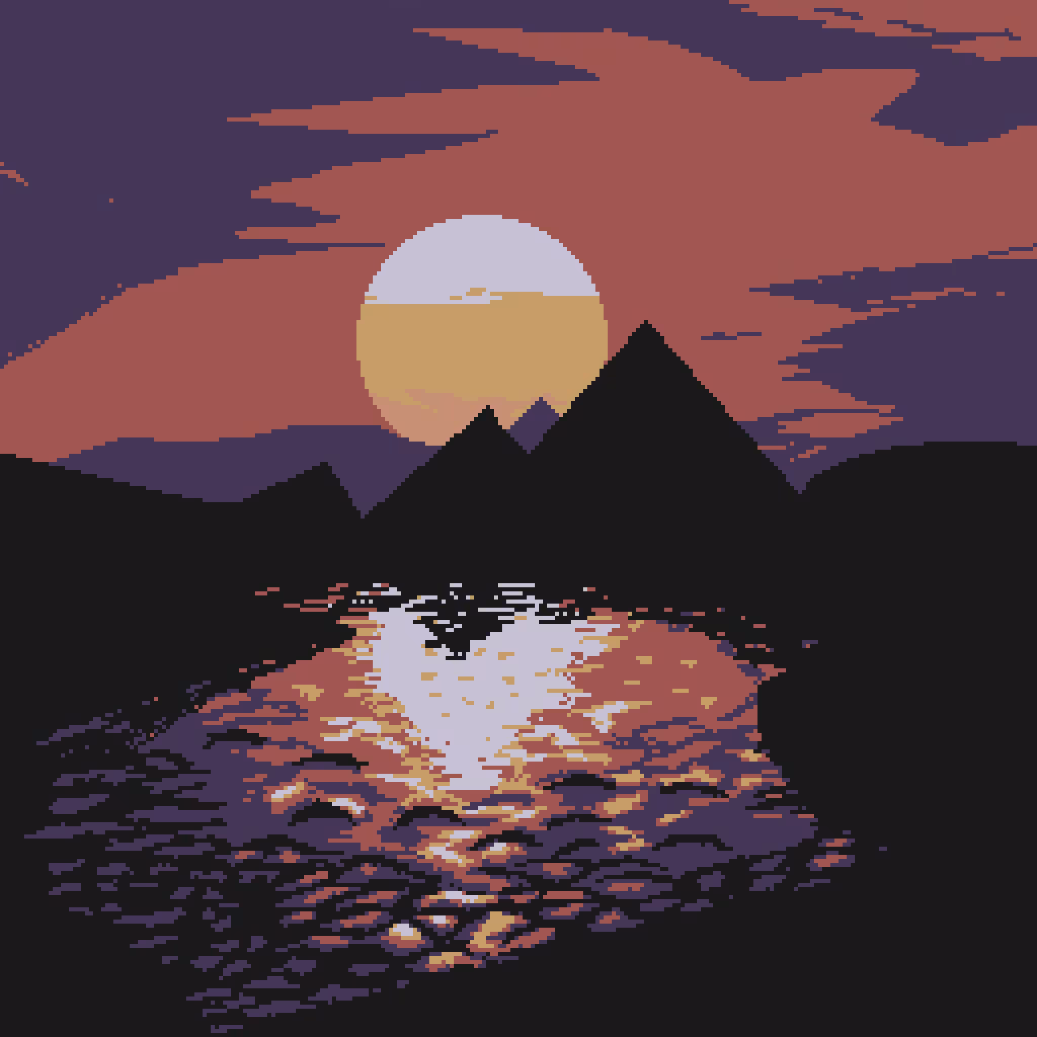 Pixel Sunset #18