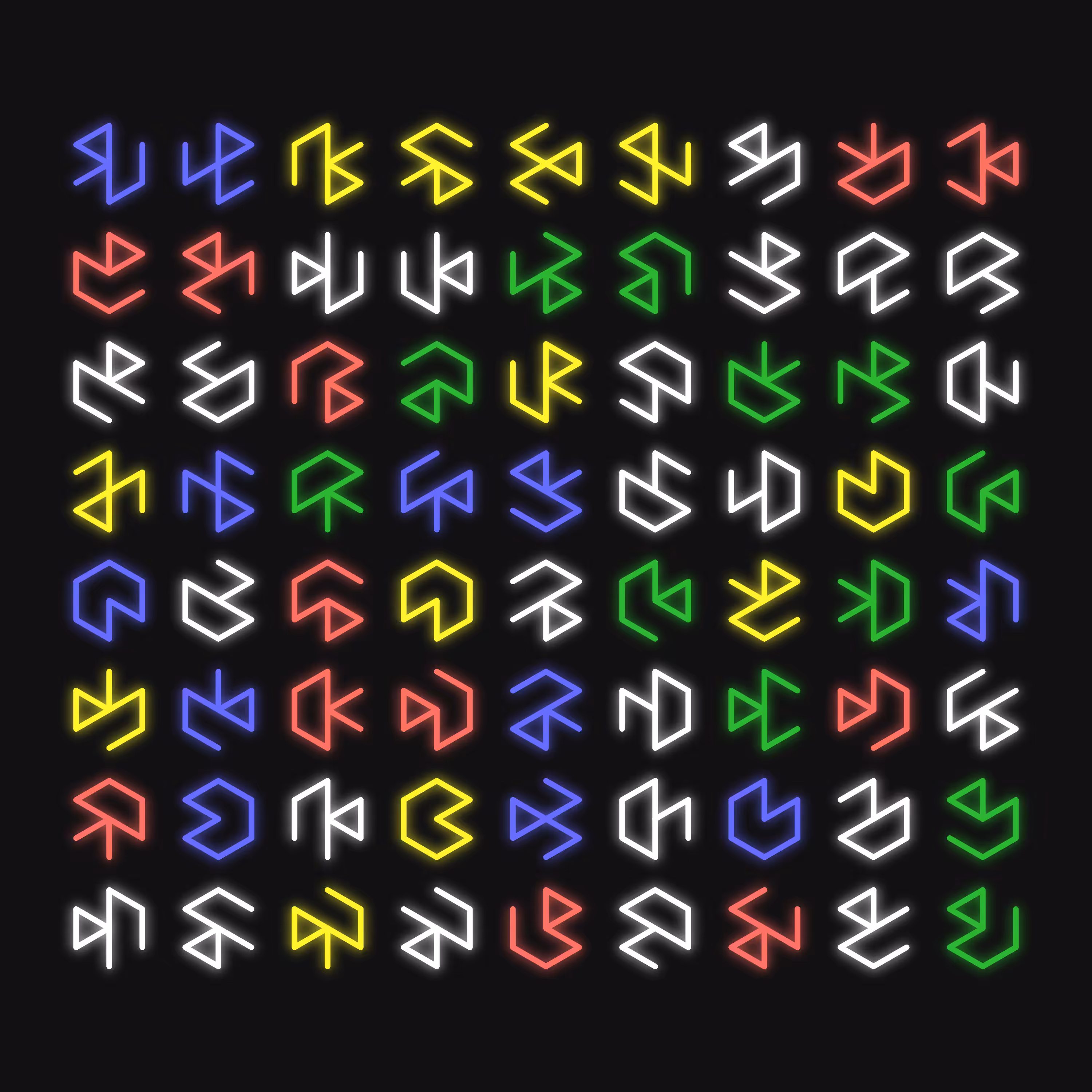 Neon Cubes (All)