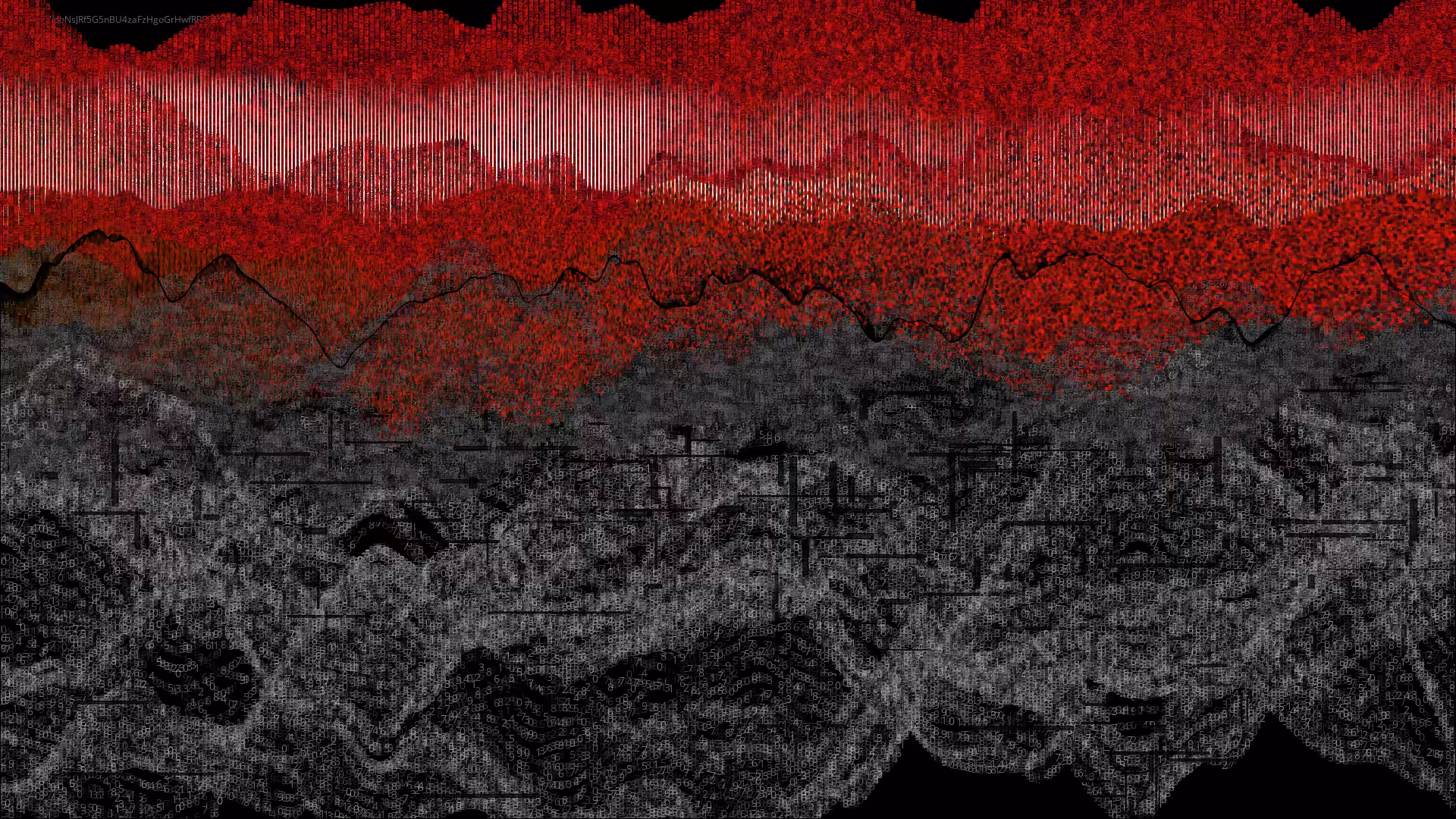Pixel rain in a data landsacape #86