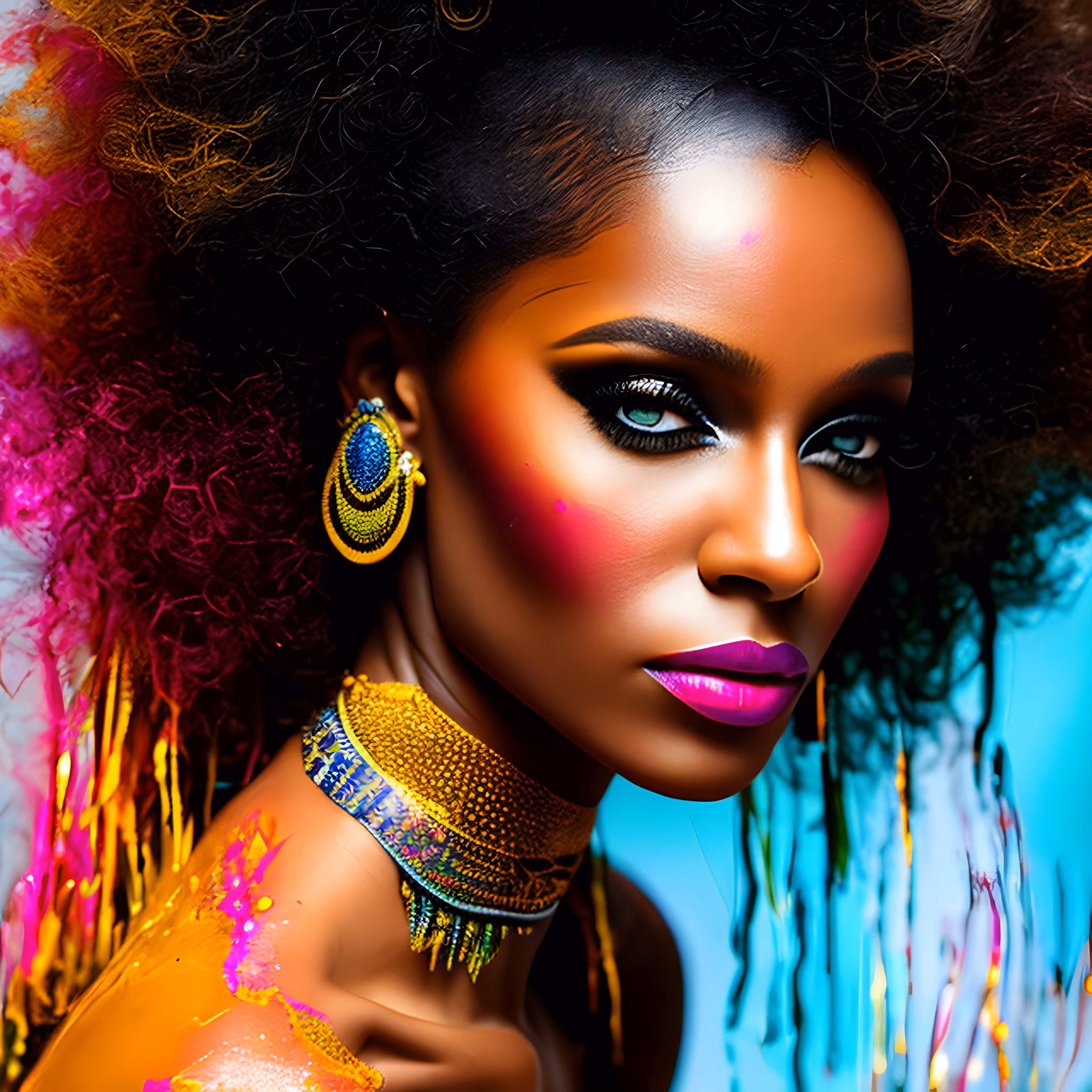 AI Image Collection 2024: Ebony Beauty # 1