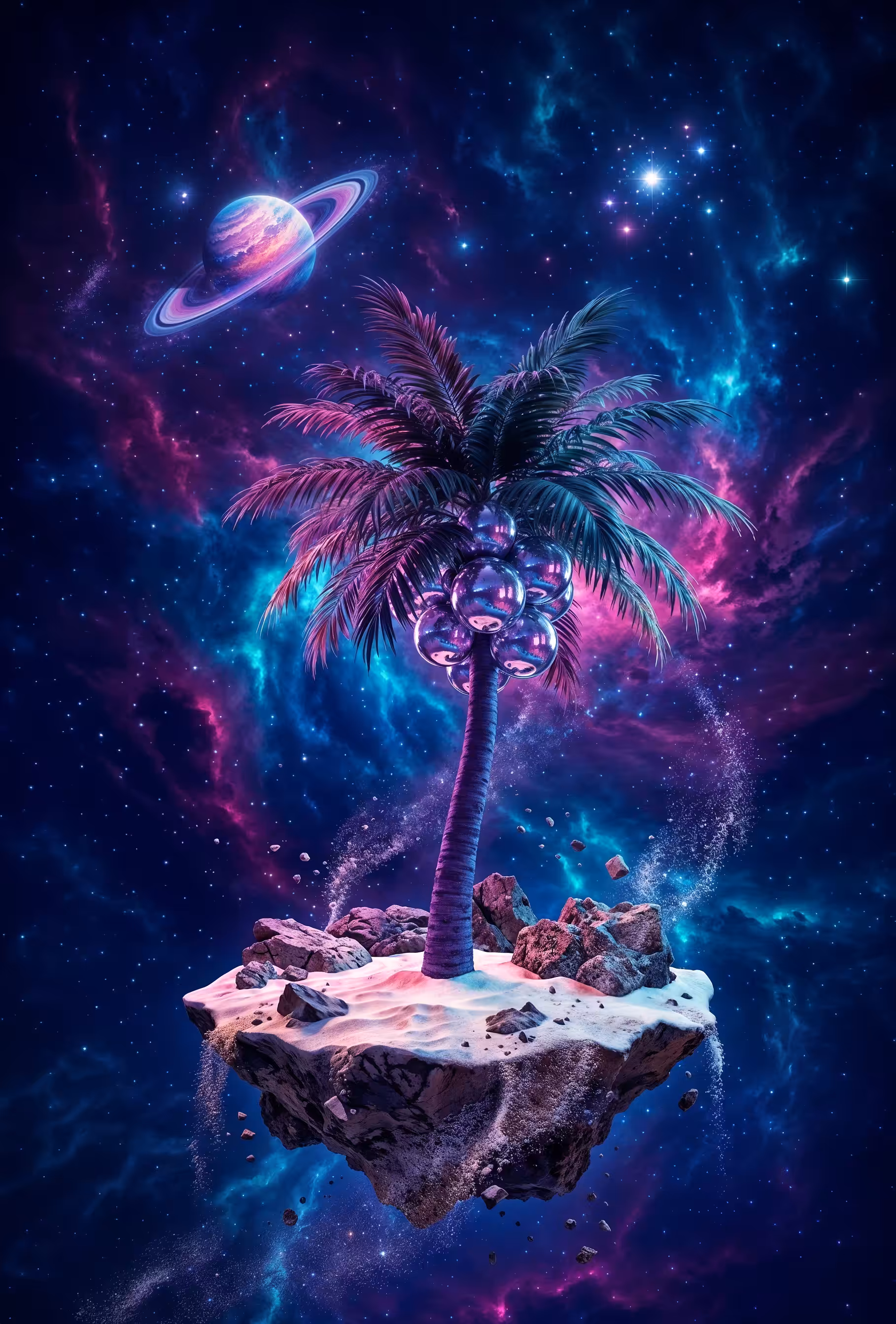 Cosmic Palm Vacation