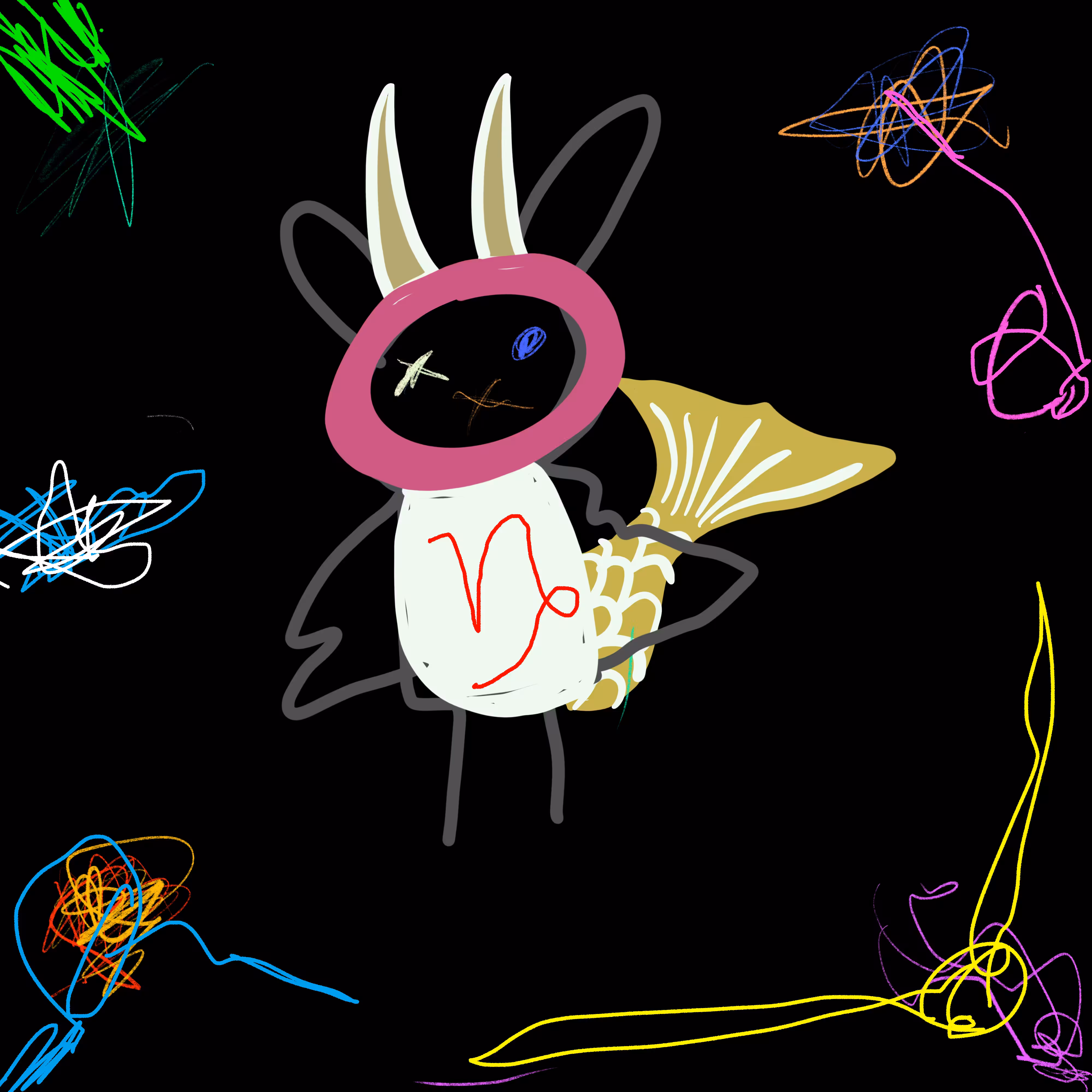 Rainbow Rabbit Capricorn