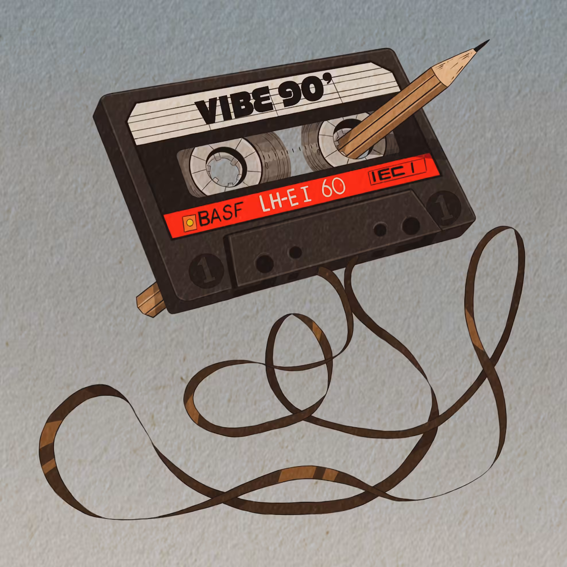 Cassette and pencil