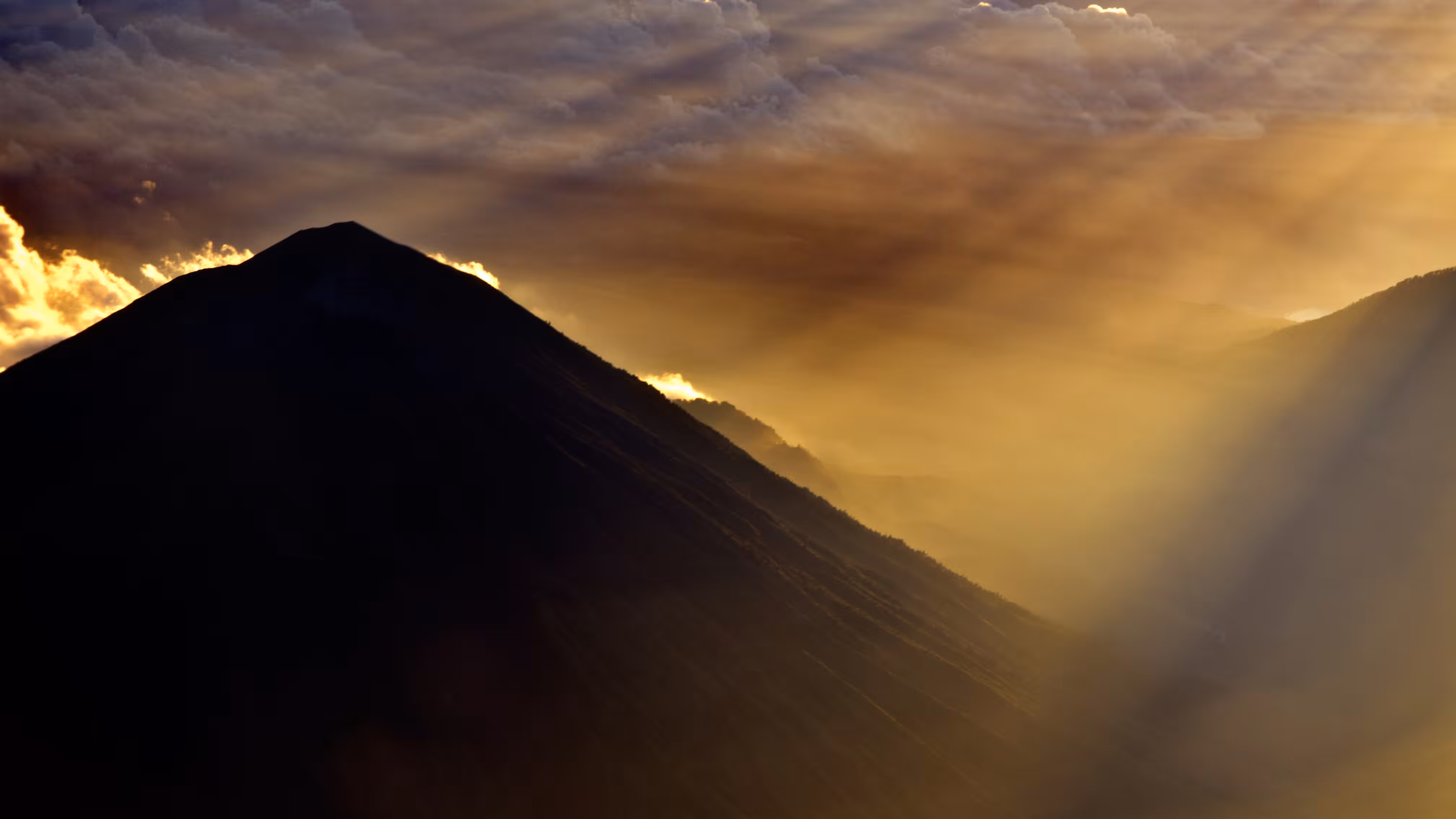 Gunung Agung from the Sky
