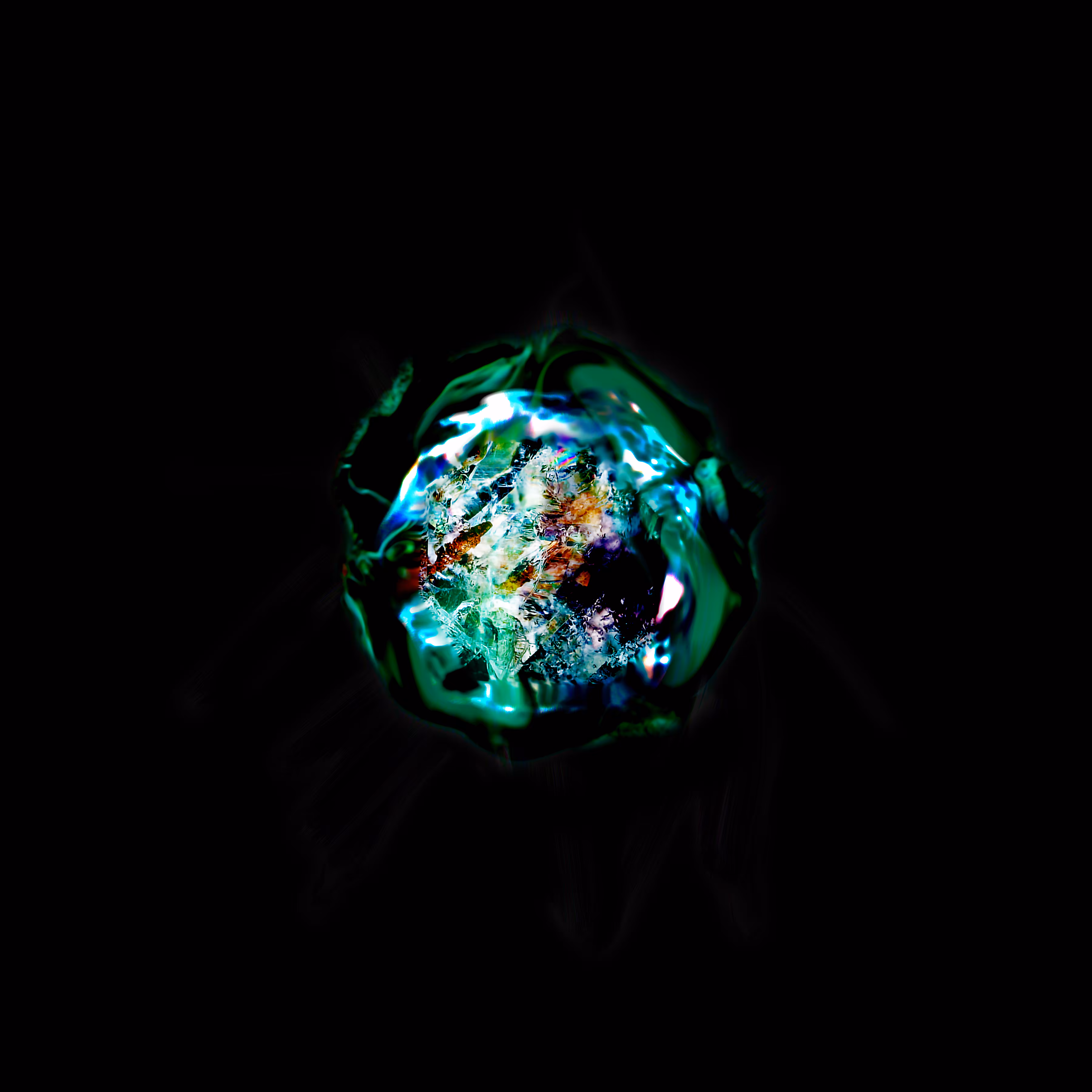 Russian Slovakian Mixed Mineral (Fluorite & Pseudomalachite)