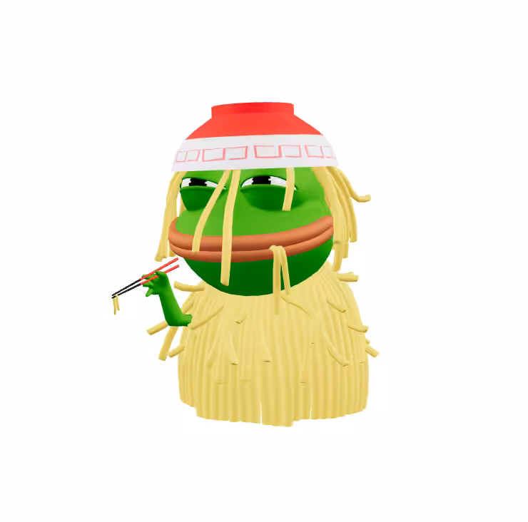 PEPE'S NOODLE HAT 3D