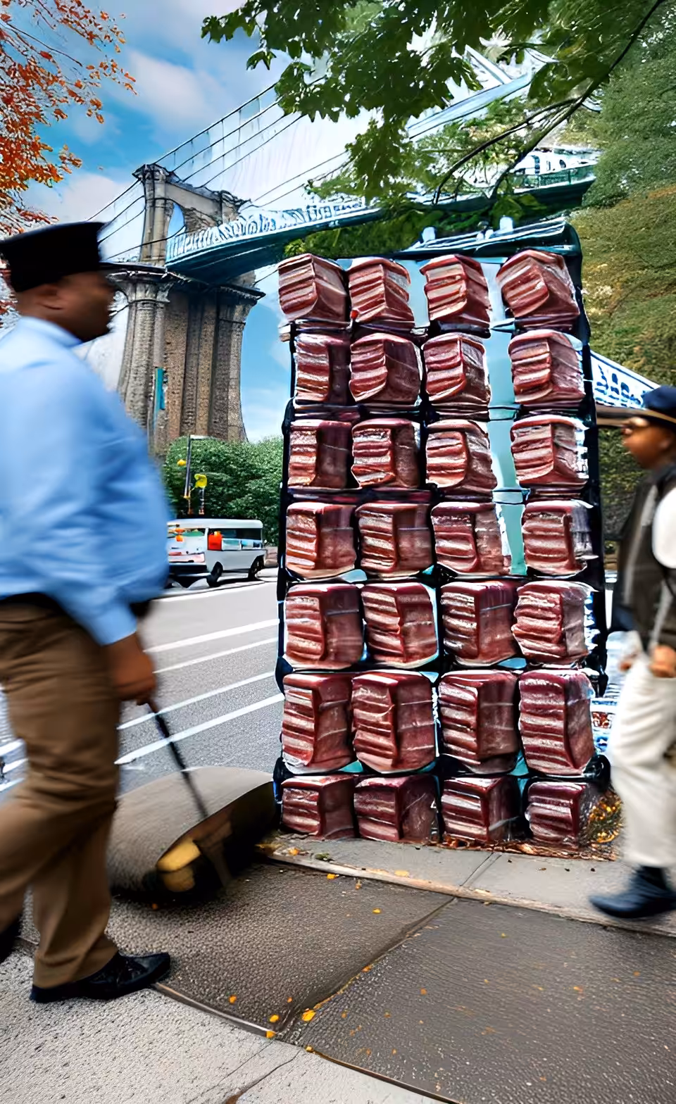 SPAM: New York SPAM dealer & buyer on a windy day