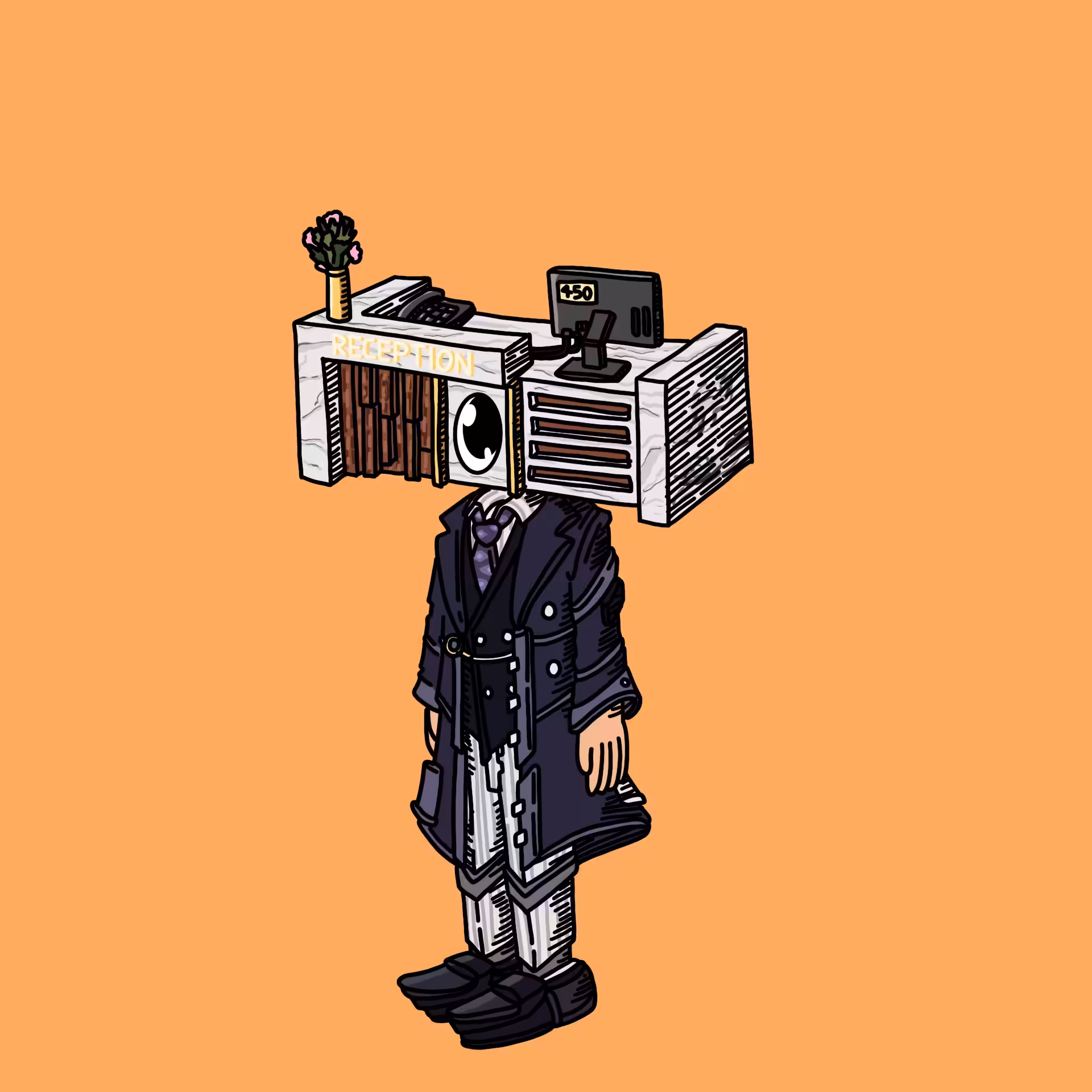 One eyed guys: Receptionist OEG