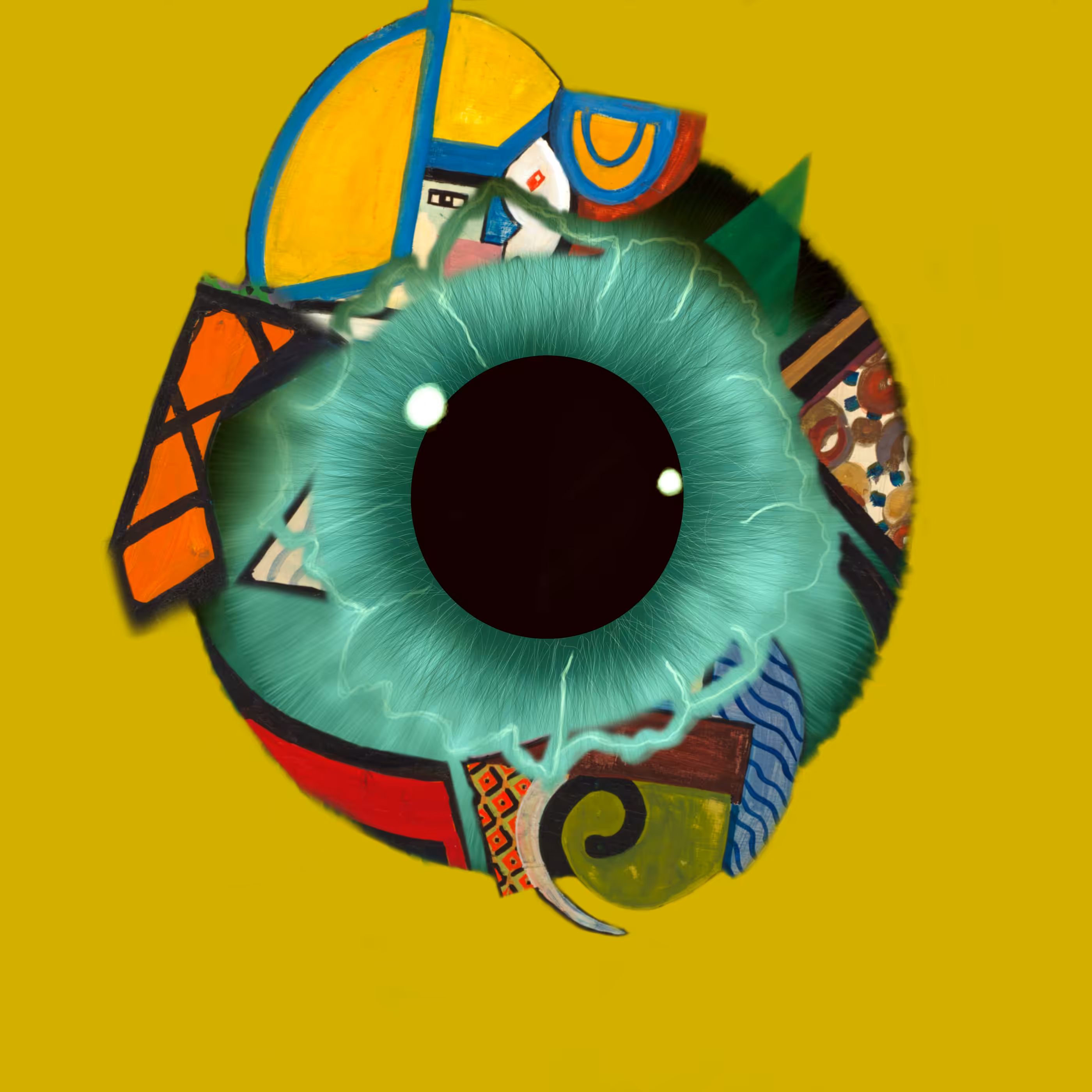 Eyemazing Iris: Vision of an Abstract ‐ Yellow