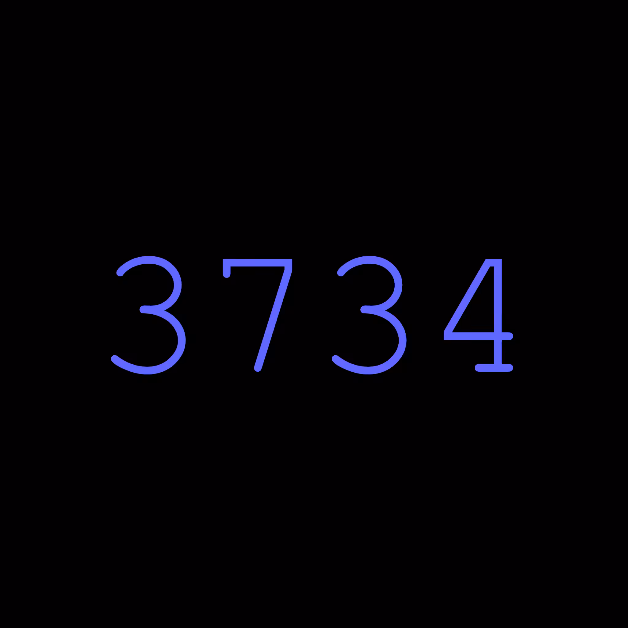 3734