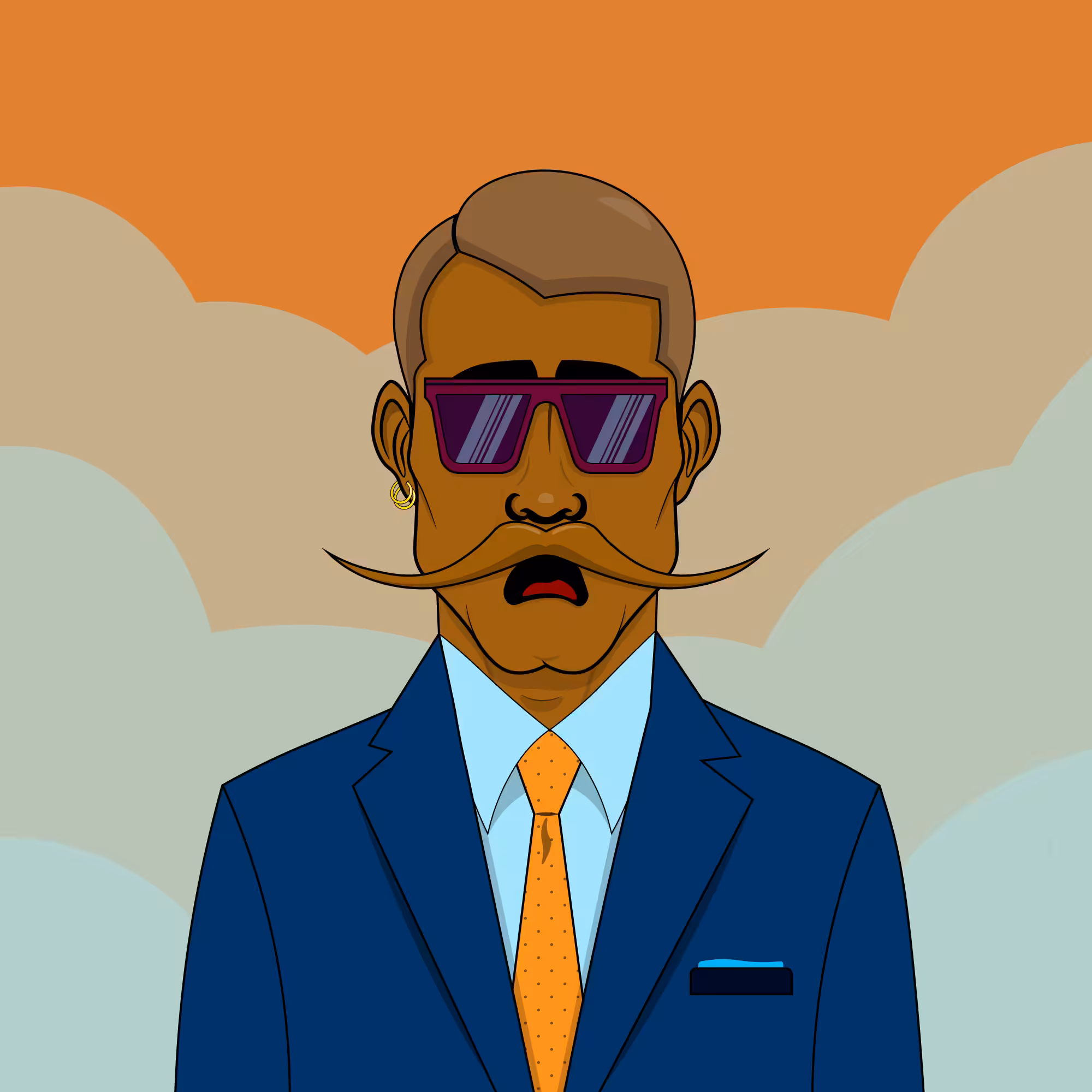 Mustachioed #187