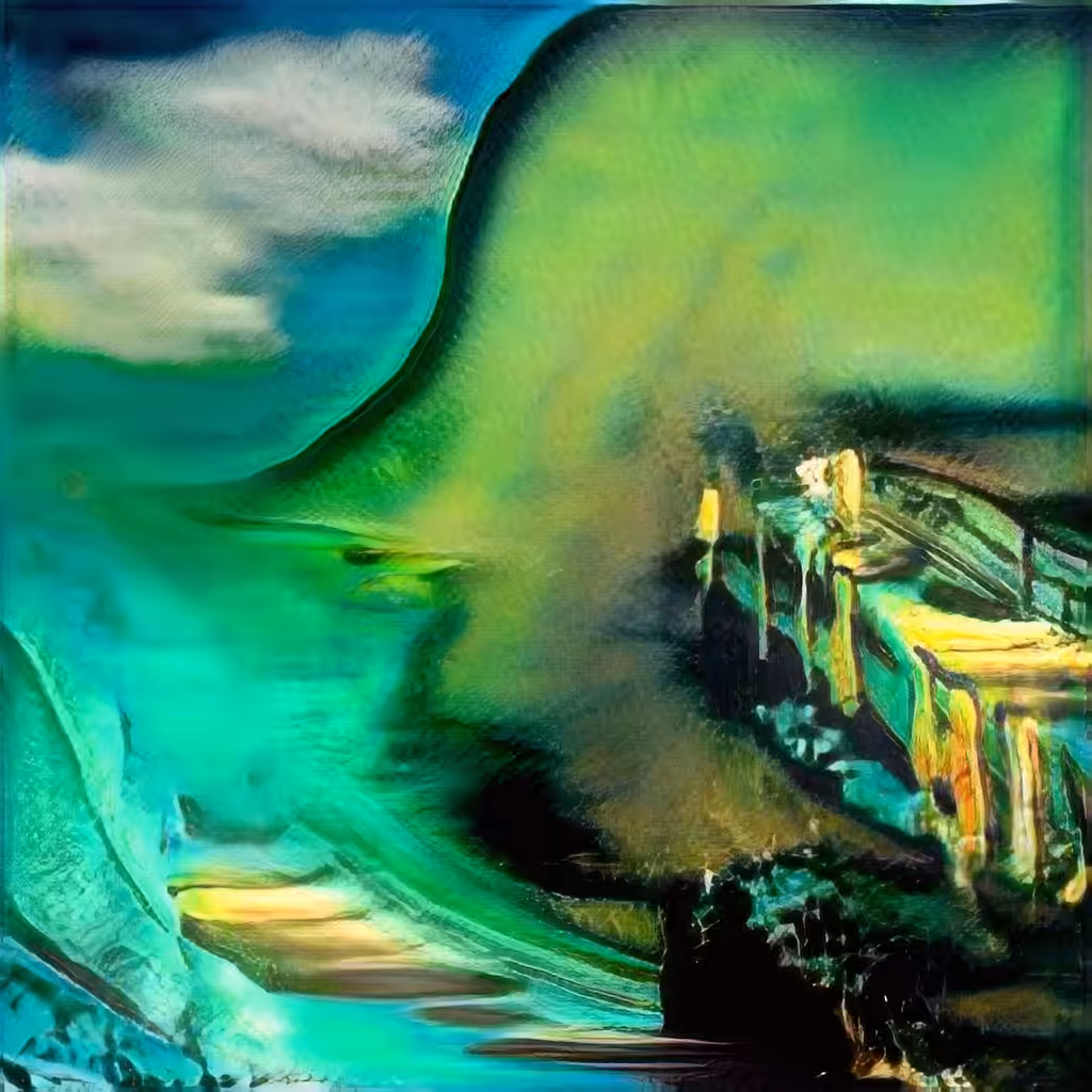 Dalí x O'Keeffe AI #1