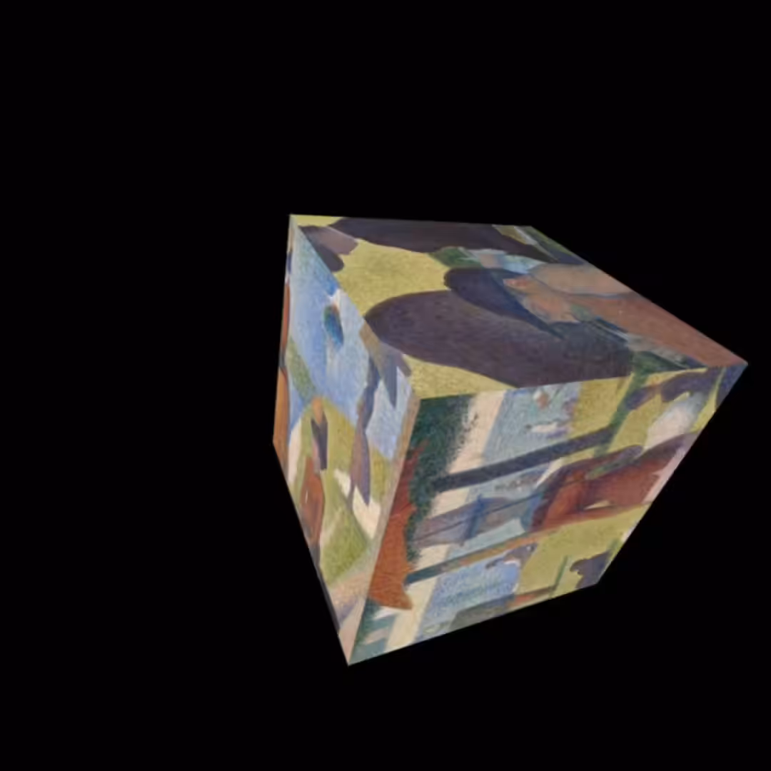 Cube: Sunday on La Grande Jatte Cube