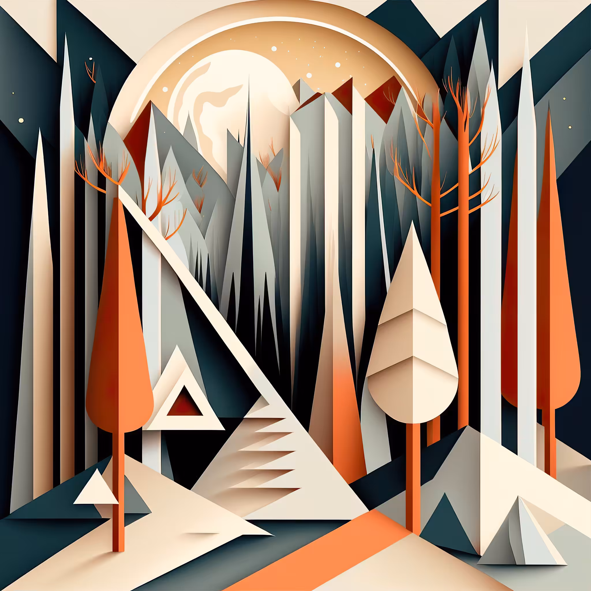 Beauty of the Minimalist Forest #3
