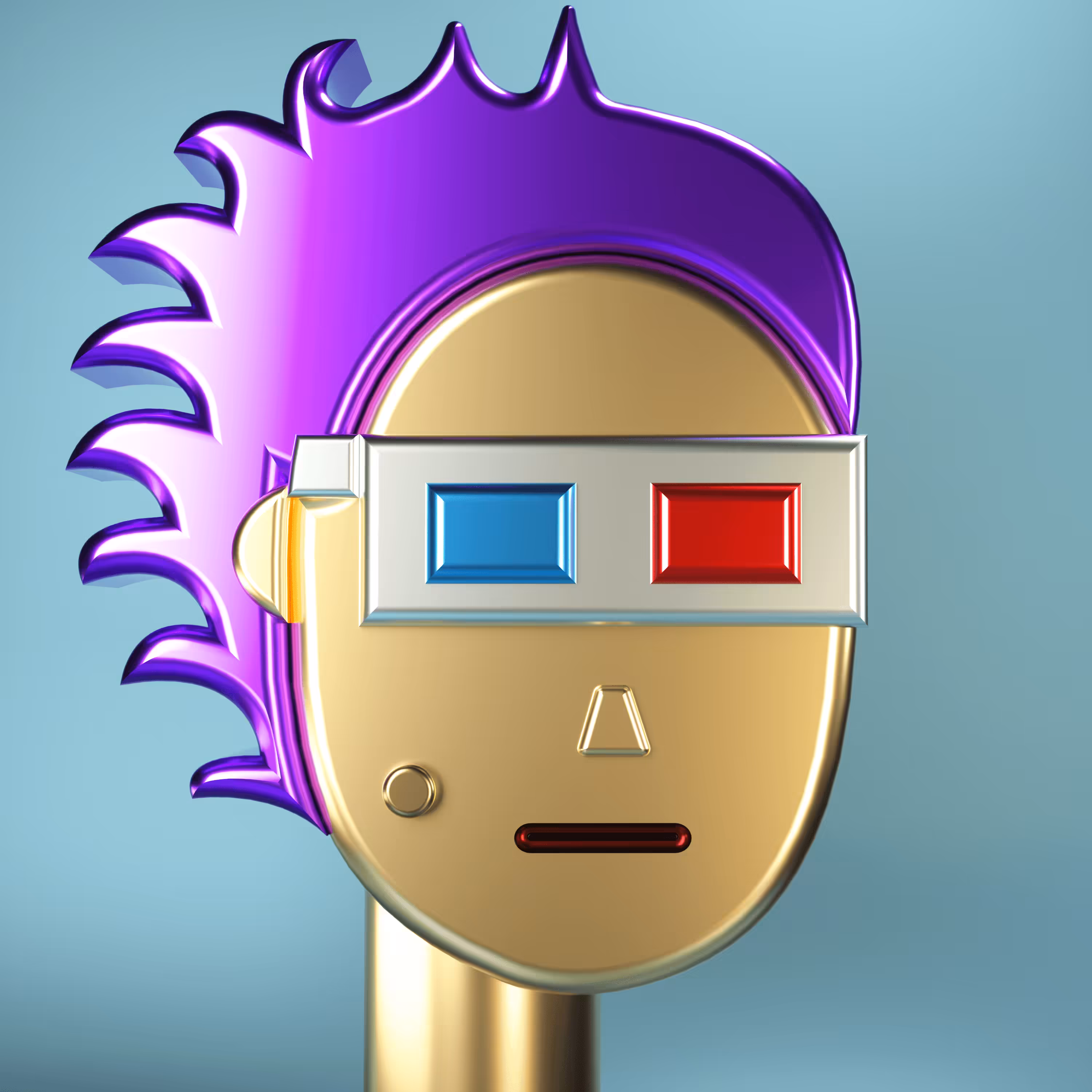 3D Chrome Punks: 3D Chrome Punk #0067