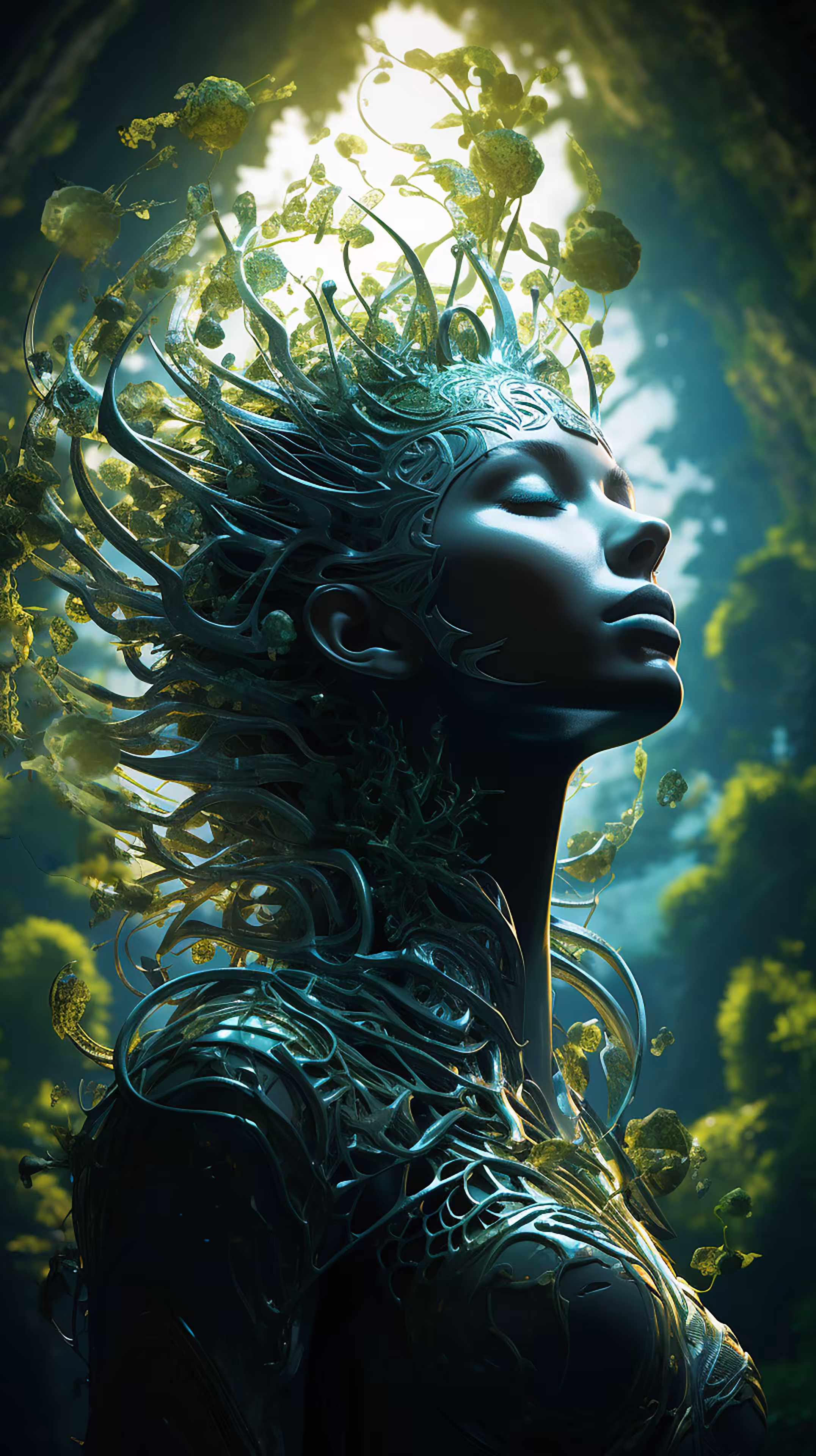 Chazz Gold Art: Talia, a Maiden of the Woods
