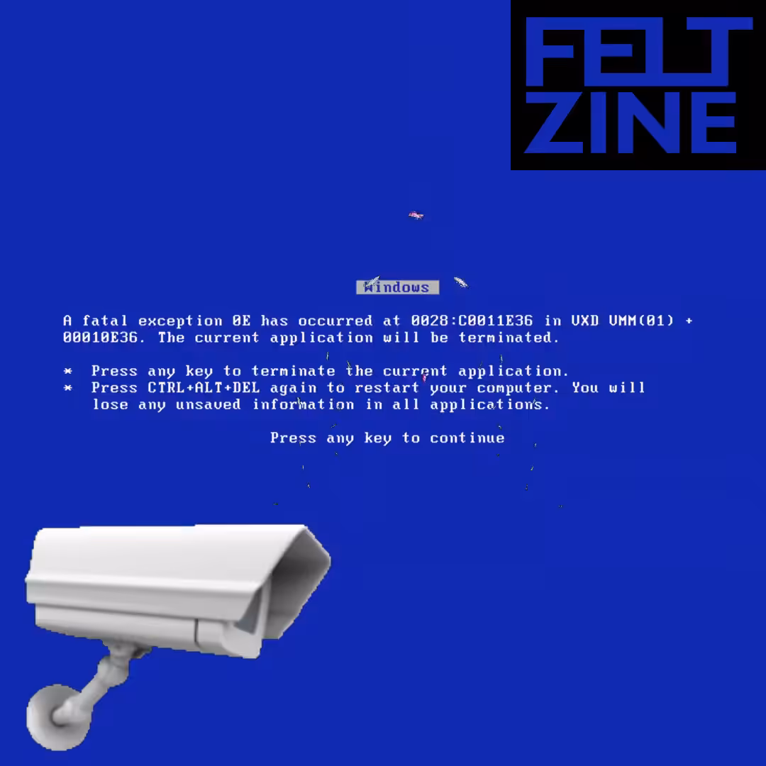 Canvas #324: blue screen. — watching. — lungs. — black box logo. — dreamscape