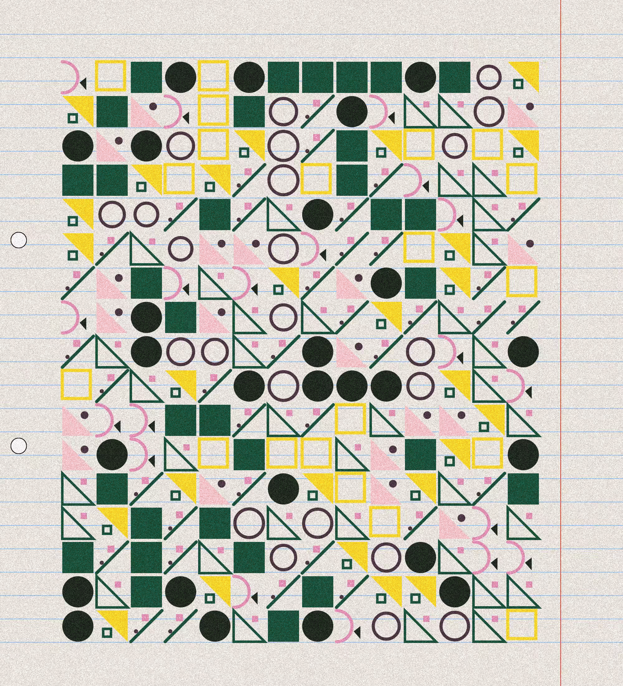 sketchbook page 4: basic shapes #4