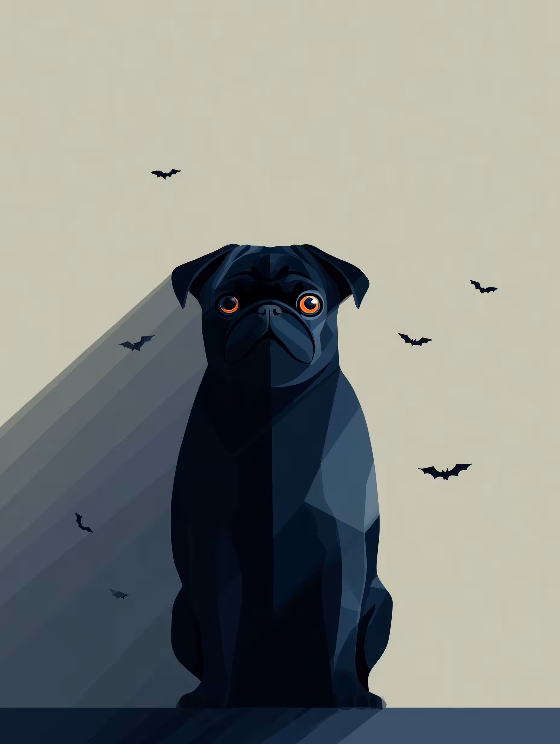 Midnight Mass Poster of a Pug #3