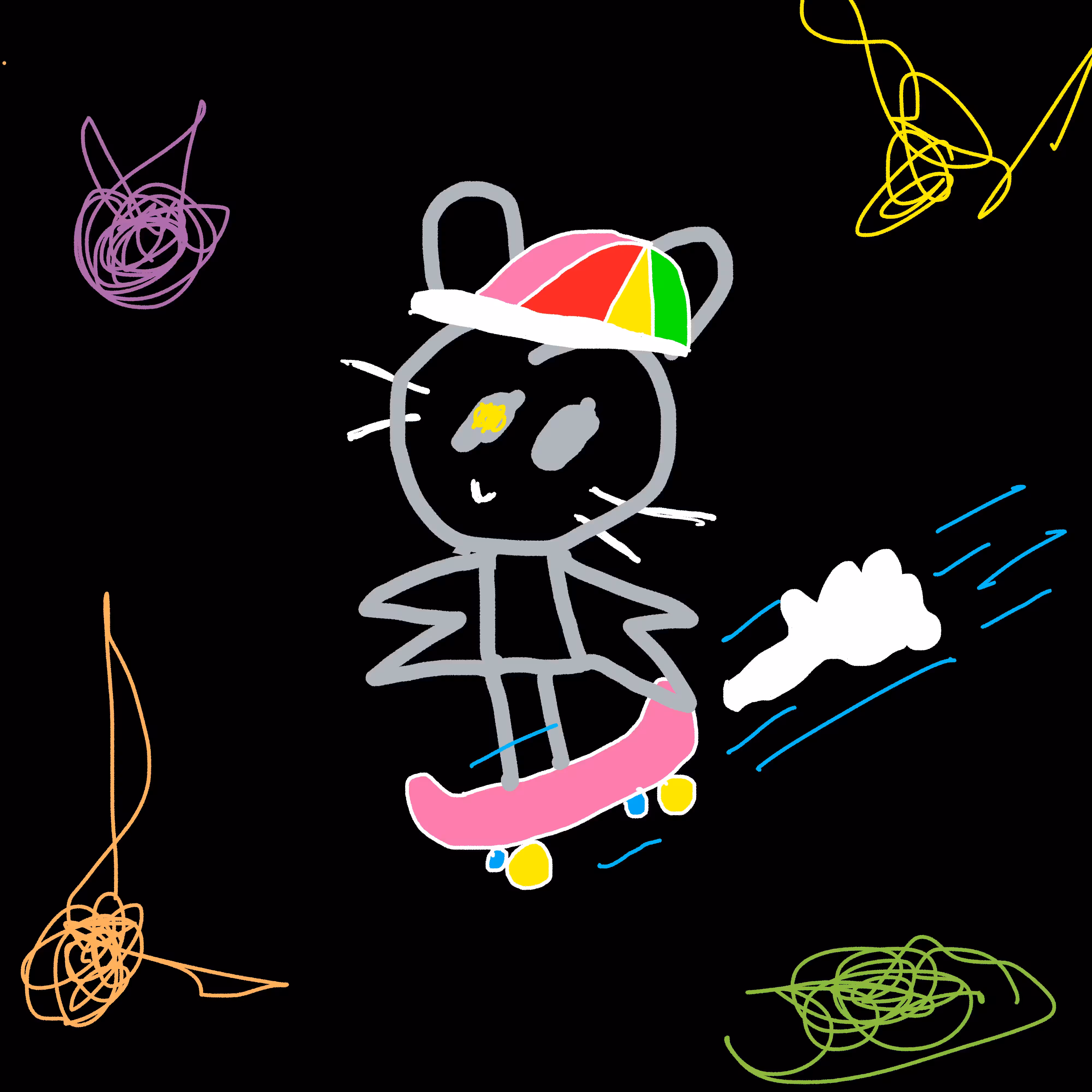 Rainbow Rabbit $04