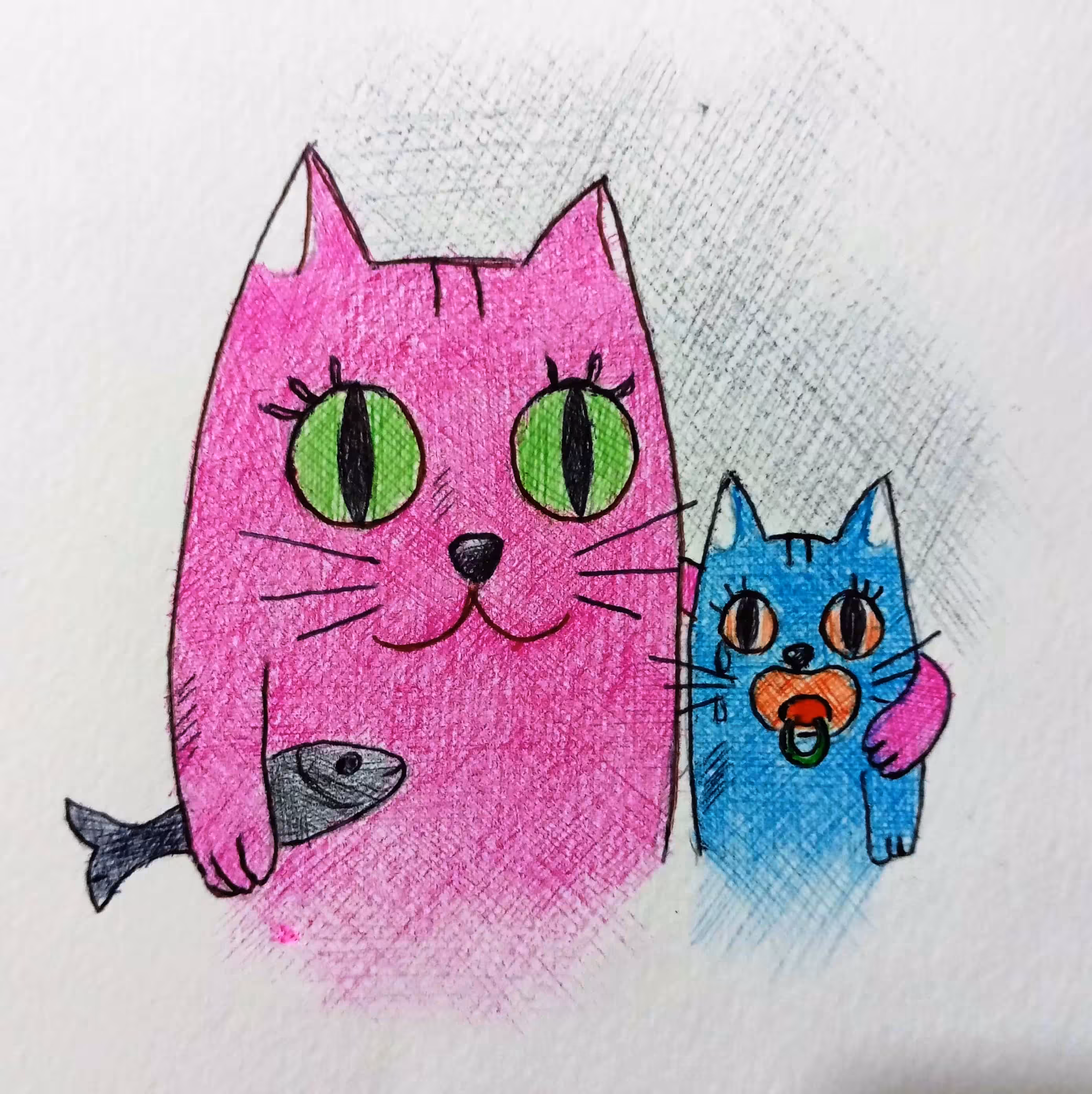 two cats