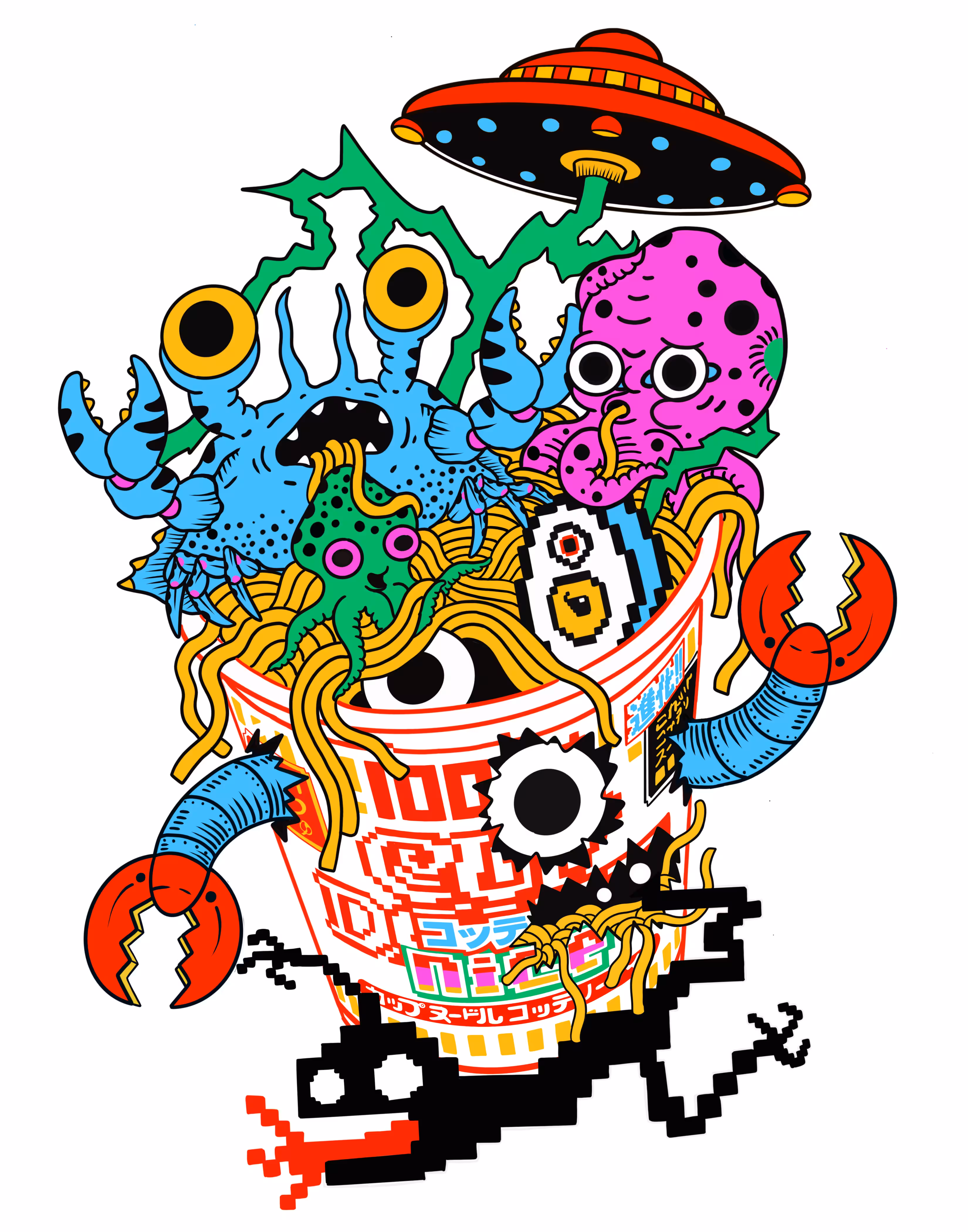Cup Doodle invader