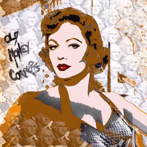 OLD MONEY CORRUPTS (ORANGE PIN-UP)