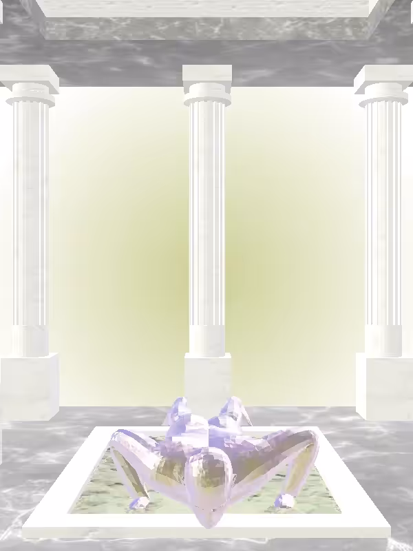 HeavenComputer: The Fragmented Athletic Shimmery Violet Garden Man #4738