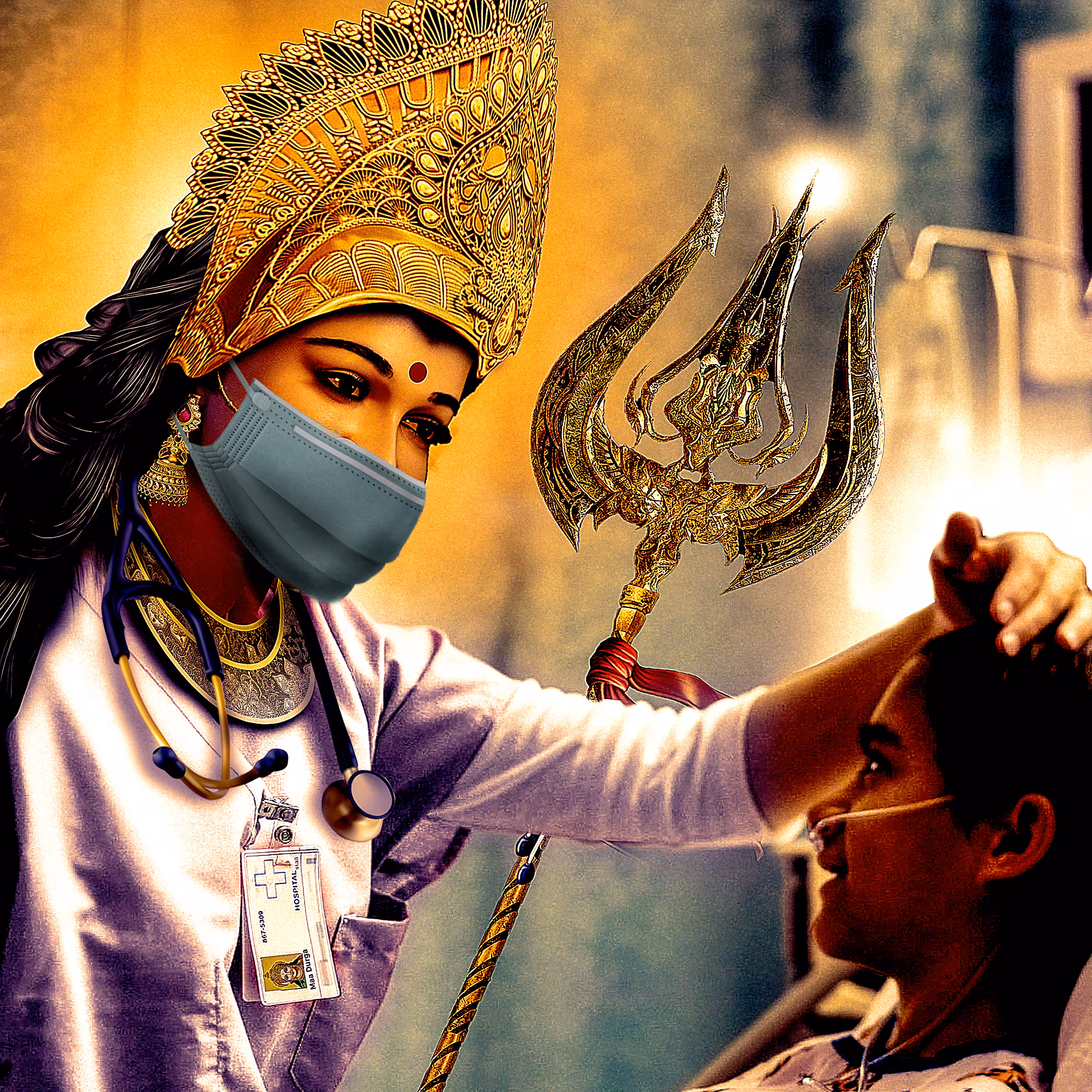 Goddess Durga Helping Cancer Patients