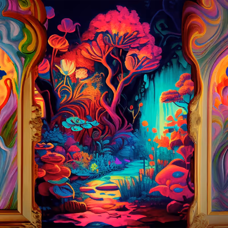 AI Psychedelic Garden #4