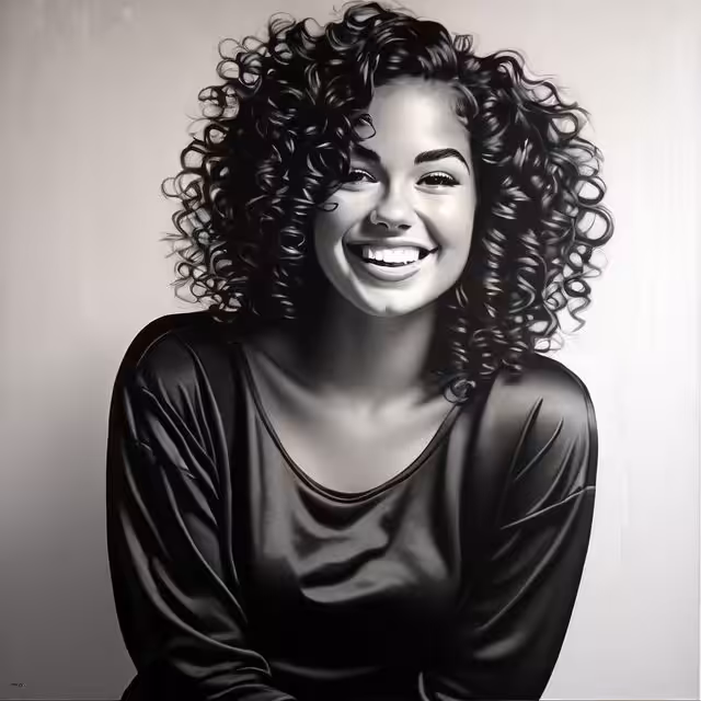 '' Curly Smile '' #01 